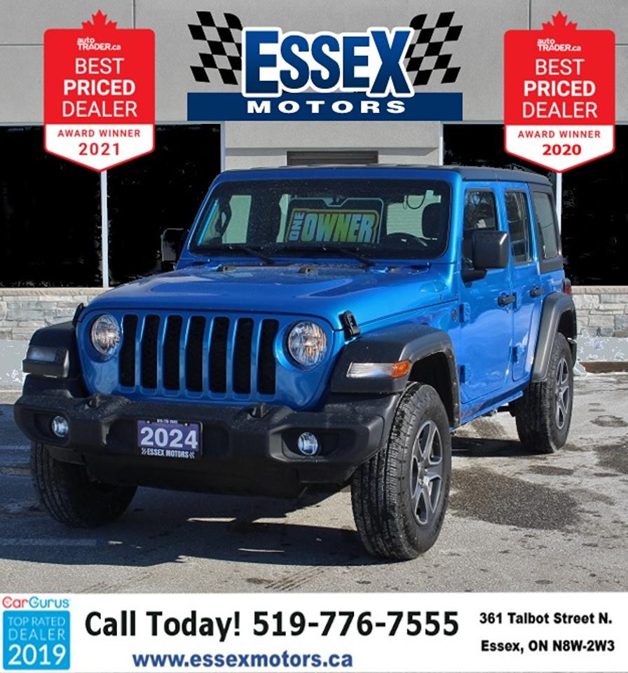 2024 Jeep Wrangler Sport*Low Ks*4x4*Bluetooth*Rear Cam*2.0L Turbo - Photo #1