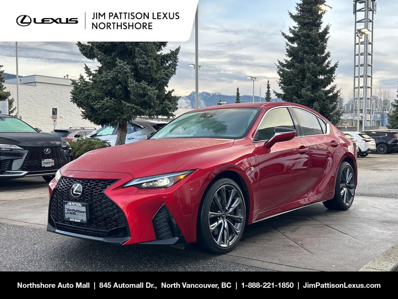 Jim Pattison Lexus Northshore - F Sport Series 2 Package -Carproof History Report -Detailed Cosmetic Reconditioning -Comprehensive Mechanical & Safety Inspection -14 Day Owner Exchange Program -Lien Free Guarantee - Financing options through all major lenders.   Jim Pattison Lexus Northshore sells & services new & used Lexus vehicles throughout the Lower Mainland. Financing available OAC

Price includes documentation fee ($595). Finance placement fee ($450) if applicable, GST and PST are additional. D#23190