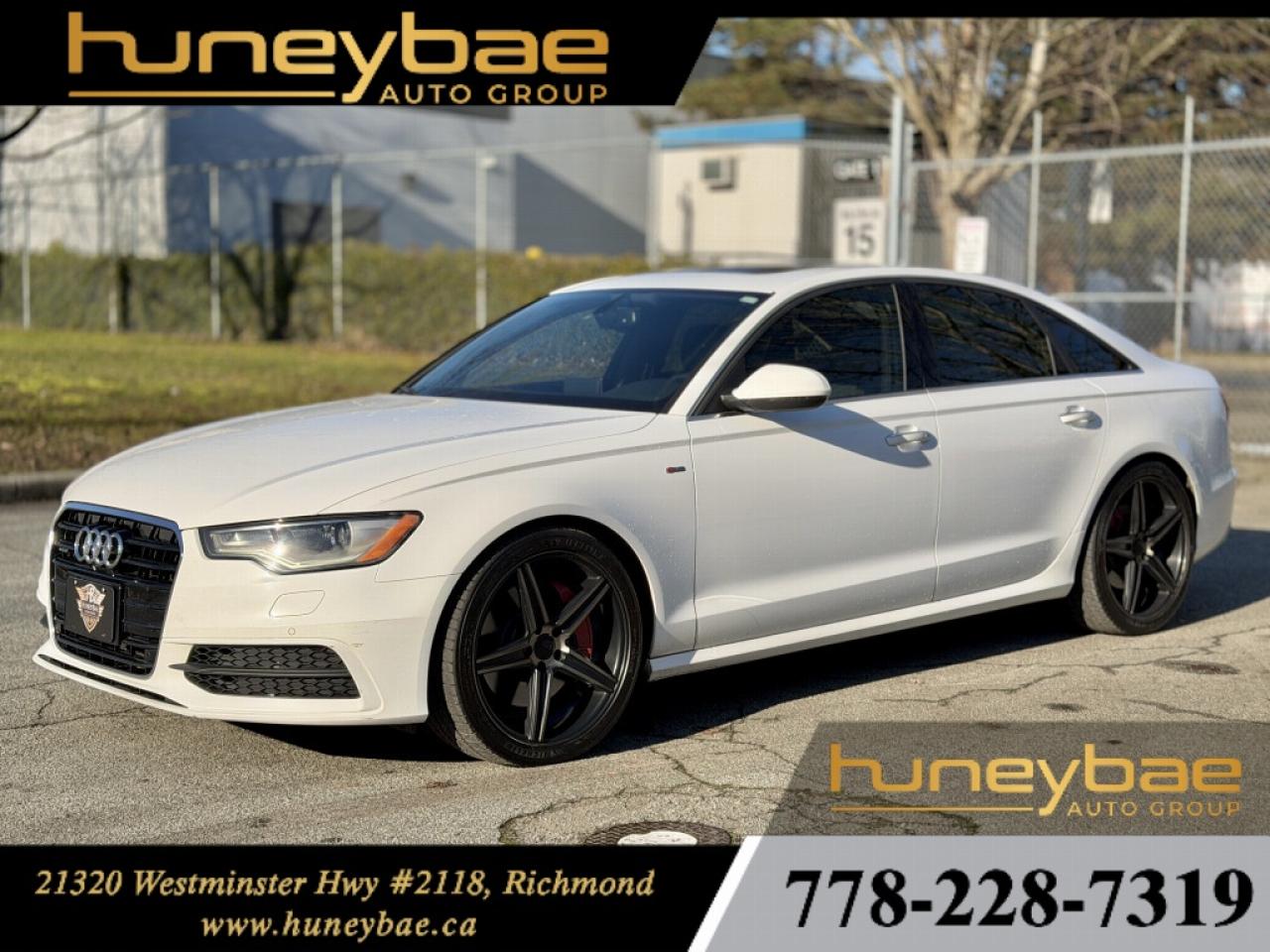 <p data-start=171 data-end=275><strong data-start=171 data-end=228>2015 Audi A6 Sedan | Luxury Performance | Clean Title</strong></p>
<p data-start=171 data-end=275><strong data-start=231 data-end=275>30-Day Buyer Protection Program Included</strong></p>
<p data-start=277 data-end=328><strong data-start=277 data-end=328>Fresh Trade &bull; Executive Class &bull; Timeless Design</strong></p>
<p data-start=330 data-end=622>Experience refined German engineering in this <strong data-start=376 data-end=392>2015 Audi A6</strong>, a luxury sedan built for drivers who value comfort, technology, and confident performance. With its smooth power delivery, premium interior, and elegant styling, the A6 delivers a composed and rewarding drive in every situation.</p>
<h3 data-start=624 data-end=650>Highlights & Features:</h3>
<p data-start=651 data-end=947>&bull; Smooth & Responsive Performance<br data-start=684 data-end=687 /> &bull; Backup Camera<br data-start=702 data-end=705 /> &bull; Heated Leather Seats<br data-start=727 data-end=730 /> &bull; Audi Drive Select (Comfort / Auto / Dynamic)<br data-start=776 data-end=779 /> &bull; Premium Interior Finishes<br data-start=806 data-end=809 /> &bull; Advanced Infotainment System<br data-start=839 data-end=842 /> &bull; Multi-Function Steering Wheel<br data-start=873 data-end=876 /> &bull; Dual-Zone Climate Control<br data-start=903 data-end=906 /> &bull; Signature Audi Styling & LED Lighting</p>
<p data-start=949 data-end=1003><strong data-start=949 data-end=1003>Sophisticated. Comfortable. Effortlessly powerful.</strong></p>
<p data-start=1005 data-end=1092><strong data-start=1008 data-end=1040>Viewings by appointment only</strong><br data-start=1040 data-end=1043 /> <strong data-start=1046 data-end=1092>Call or email to book your private viewing</strong></p>
<p data-start=1094 data-end=1142><strong data-start=1094 data-end=1105>Stock #</strong> HB495<br data-start=1111 data-end=1114 /> <strong data-start=1114 data-end=1134>Dealer#</strong> 50529</p>
<p data-start=1149 data-end=1310><strong data-start=1149 data-end=1204>Financing Available &mdash; All Credit Situations Welcome</strong><br data-start=1204 data-end=1207 /> &bull; Don&rsquo;t like your current car?<br data-start=1237 data-end=1240 /> &bull; New to Canada?<br data-start=1256 data-end=1259 /> &bull; No credit / Bad credit?<br data-start=1284 data-end=1287 /> &bull; High interest rate?</p>
<p data-start=1312 data-end=1397><strong data-start=1315 data-end=1332>Call or Text:</strong> 778-228-7319<br data-start=1345 data-end=1348 /> <strong data-start=1348 data-end=1376>WE WILL GET YOU APPROVED</strong> (conditions apply)</p>
<p>&nbsp;</p>
<p data-start=1399 data-end=1545><strong data-start=1399 data-end=1414>Disclaimer:</strong> All used vehicles are subject to a $995 documentation fee plus applicable taxes. Pricing may vary depending on vehicle and lender.</p>