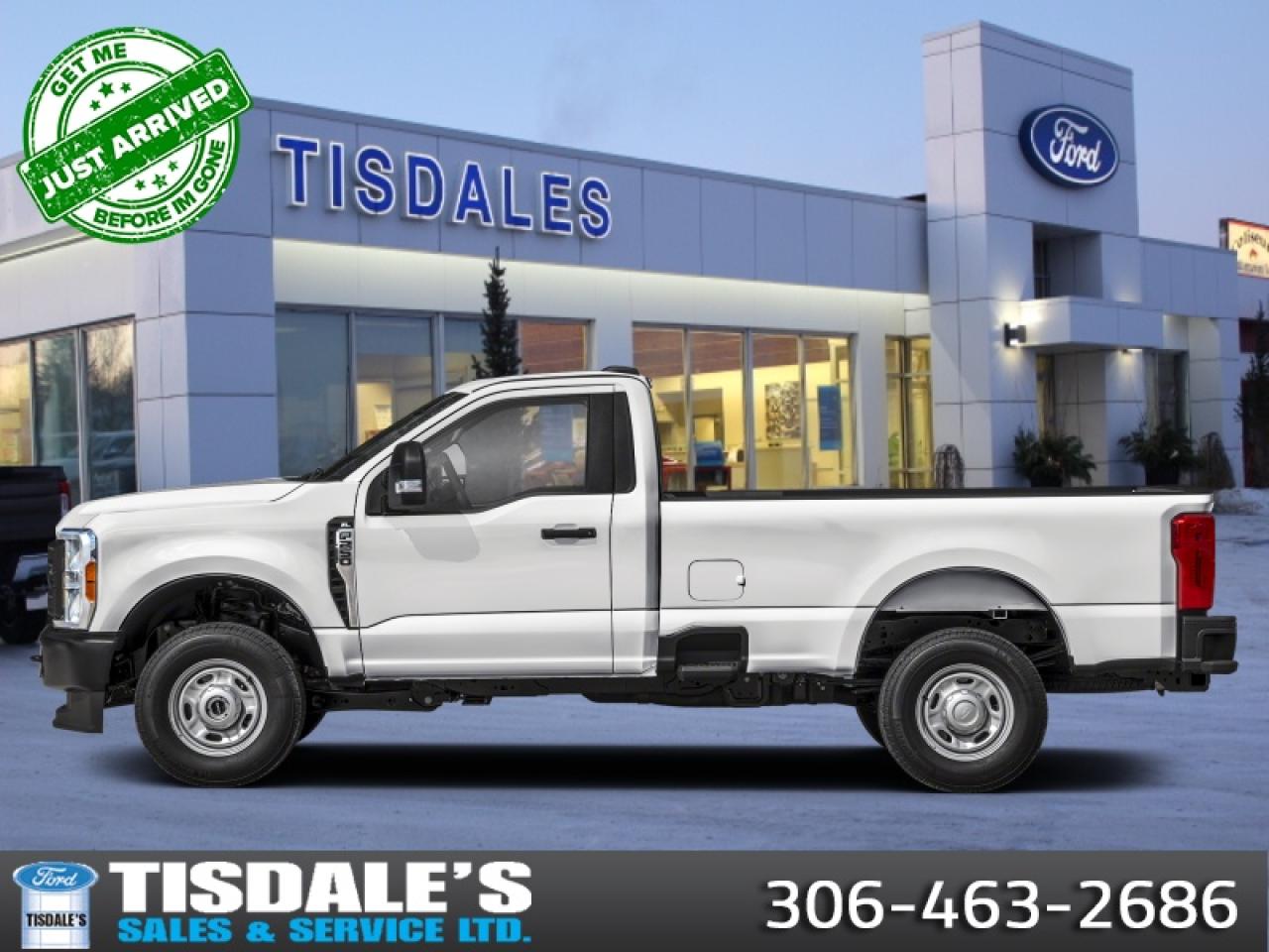 <b>18 inch Aluminum Wheels, Remote Engine Start!</b><br> <br> <br> <br>Check out the large selection of new Fords at Tisdales today!<br> <br>If you have the need to haul or tow heavy loads, this Ford F-250 should be at the top of your consideration list. <br> <br>The most capable truck for work or play, this heavy-duty Ford F-250 never stops moving forward and gives you the power you need, the features you want, and the style you crave! With high-strength, military-grade aluminum construction, this F-250 Super Duty cuts the weight without sacrificing toughness. The interior design is first class, with simple to read text, easy to push buttons and plenty of outward visibility. This truck is strong, extremely comfortable and ready for anything.<br> <br>This Oxford White Regular Cab 4X4 pickup has an Automatic transmission and is powered by a 430HP 7.3L 8 Cylinder Engine. <br> <br> Our F-250 Super Dutys trim level is XLT. This XLT trim steps things up with aluminum wheels, front fog lamps with automatic high beams, a power-adjustable drivers seat, three 12-volt DC and a 120-volt AC power outlets, beefy suspension thanks to heavy-duty dampers and robust axles, class V towing equipment with a hitch, trailer wiring harness, a brake controller and trailer sway control, manual extendable trailer-style side mirrors, box-side steps, and cargo box illumination. Additional features include an 8-inch infotainment screen powered by SYNC 4 with Apple CarPlay and Android Auto, FordPass Connect 5G mobile hotspot internet access, air conditioning, cruise control, remote keyless entry, smart device remote engine start, Ford Co-Pilot360 pre-collision assist with automatic emergency braking, forward collision mitigation, and a rearview camera. This vehicle has been upgraded with the following features: 18 inch Aluminum Wheels, Remote Engine Start.<br><br> View the original window sticker for this vehicle with this url <b><a href=http://www.windowsticker.forddirect.com/windowsticker.pdf?vin=1FTBF2BN7TED17728 target=_blank>http://www.windowsticker.forddirect.com/windowsticker.pdf?vin=1FTBF2BN7TED17728</a></b>.<br> <br>To apply right now for financing use this link: <a href=http://www.tisdales.com/shopping-tools/apply-for-credit.html target=_blank>http://www.tisdales.com/shopping-tools/apply-for-credit.html</a><br><br> <br/> Total  rebate of $2000 is reflected in the price.   Incentives expire 2026-02-02.  See dealer for details. <br> <br>Tisdales is not your standard dealership. Sales consultants are available to discuss what vehicle would best suit the customer and their lifestyle, and if a certain vehicle isnt readily available on the lot, one will be brought in. o~o