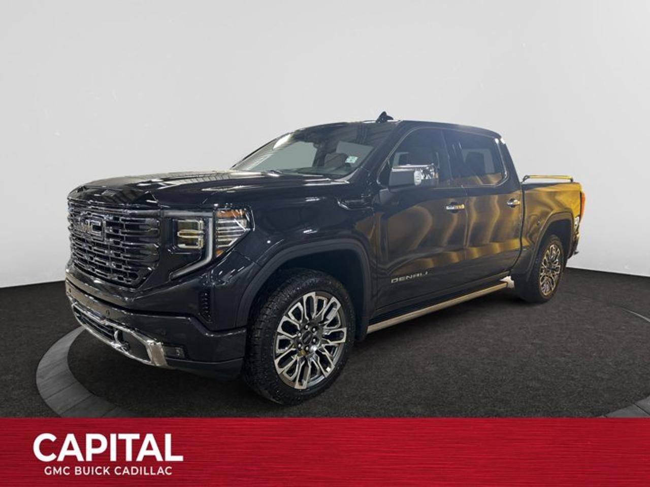 The All New GMC Sierra has been redefined from Hood to Hitch. This 4WD Titanium Rush Sierra is a Crew Cab Pickup with a Turbocharged Diesel I6 3.0L engine and interior color. Direct injection, active fuel management, and variable valve timing form the foundation of the EcoTec3 engines. Sierra sets the new standard in truck interiors with triple door seals, thicker insulation, and durable, soft-touch instrument panel materials. Attention to detail and quality makes the Sierra stand out. New dual density foam seat cushions improve comfort and reduce wrinkling with age. Rear seating space has improved with larger rear doors to provide ease of entry and exit.The Sierra is set apart with details such as standard halogen projector headlights and integrated corner steps. The new Sierra makes more use of High Strength steel in its fully boxed hydroformed frame than previous generations, with 2/3s of the Cab using High-Strength Steel. Larger axles and shear body mounts further reduce vibration and deliver a smoother ride. New, exclusive corrosion-resistant Duralife brake rotors come standard. Sierra is backed by a 60,000 km / 3 year base warranty and a 160,000 km / 5 year Powertrain warranty, the longest in its class. 24/7 Roadside Assistance is included at no extra charge for 5 years or 160,000 km. Drive the Sierra today to see for yourself how it truly has no peer! Check out this vehicles pictures, features, options and specs, and let us know if you have any questions. Helping find the perfect vehicle FOR YOU is our only priority.P.S...Sometimes texting is easier. Text (or call) 306-801-9090 for fast answers at your fingertips!Dealer License #914248Disclaimer: All prices are plus taxes & fees. See dealer for Details. Dealer Permit # 914248