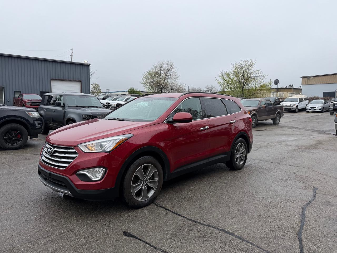 <p><span data-sheets-root=1>2015 Hyundai Santa Fe AWD 7 seater. This Premium trim Accident Free 3.3L V6 SUV comes with the following Options: AWD, Power seats, Heated Seats, and plenty more.</span></p><p><span data-sheets-root=1>&bull;All prices are exclusive of safety, licensing, fuel charges and HST&bull;Safety Certification is available at $599 for sedans/SUVs and $799 for trucks. &bull;Financing and Extended warranty options are also available. Save with Finance! Special Finance Price is the listed price. (All special finance prices are firm). Any warranty included with the vehicle is only applicable with a Safety Standards Certificate. &bull;This vehicle is located at our Burlington dealership at <strong>3455 Landmark Rd, Burlington</strong>. Please reach out for more details.</span></p>