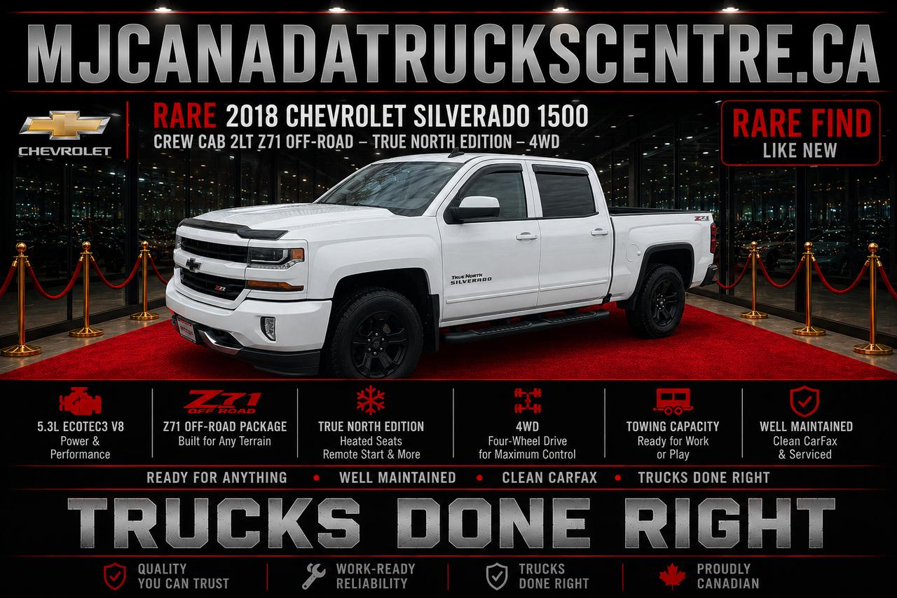 2018 Chevrolet Silverado 1500 Crew Cab 2LT-Z 71 With Leather