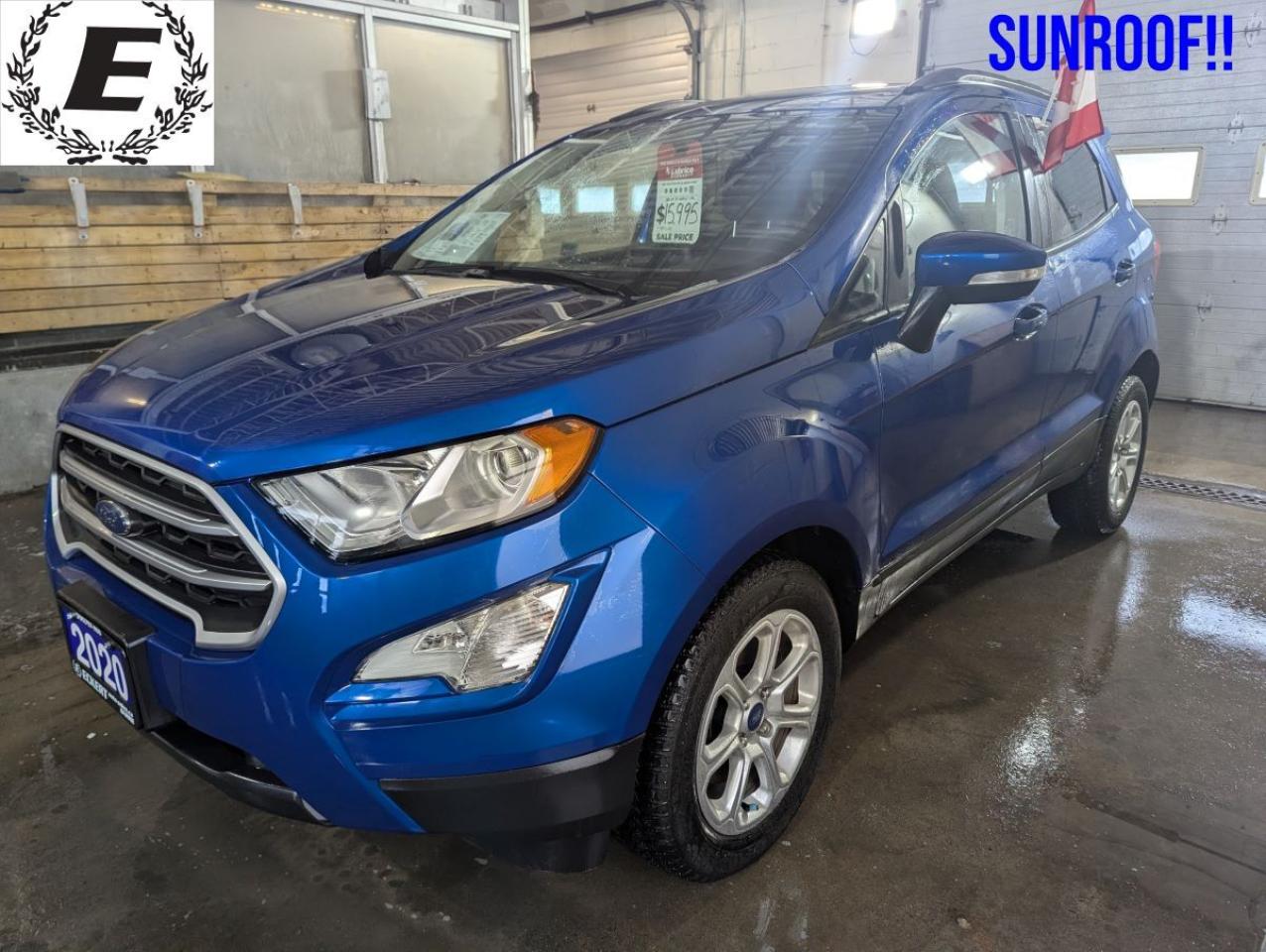 <p>Looking for a stylish and efficient ride thats perfect for navigating Canadian city streets? Check out this pre-owned 2020 Ford EcoSport SE from Eckert Auto Sales, 192 Essa Road, Barrie! This compact SUV, boasting a sleek blue exterior and a comfortable gray interior, is ready to turn heads while providing a smooth and enjoyable driving experience. With only 82,400km on the odometer, this EcoSport is primed for many more adventures.</p><p>Here at Eckert Auto Sales, 192 Essa Road we have no extra or hidden fees just honest pricing. Included in the price is our Advantage Package which includes the safety, oil change, we guarantee everything mechanically works on the Compass 100% and back it with a Dealer Warranty for 30 days/500 kilometers. Do you require financing if so you have found the right dealer. We give you the best interest rate available for your credit score. No extra upselling of interest rates, no finance fees by the dealership!! At Eckert Auto Sales we are your transparent family operated dealership. We welcome you to join the Eckert Auto Sales family.</p><p>HST and licensing extra.</p><p>For more information give us a call today (705)797-1100 or visit us at 192 Essa Road, Barrie</p><p>&nbsp;</p>