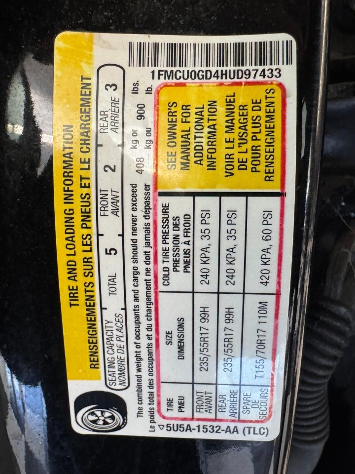 2017 Ford Escape SE+ApplePlay+Camera+Heated Seats+Rear Park Sensors Photo91