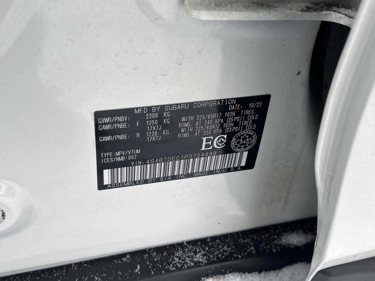 2023 Subaru Outback Touring CVT Photo