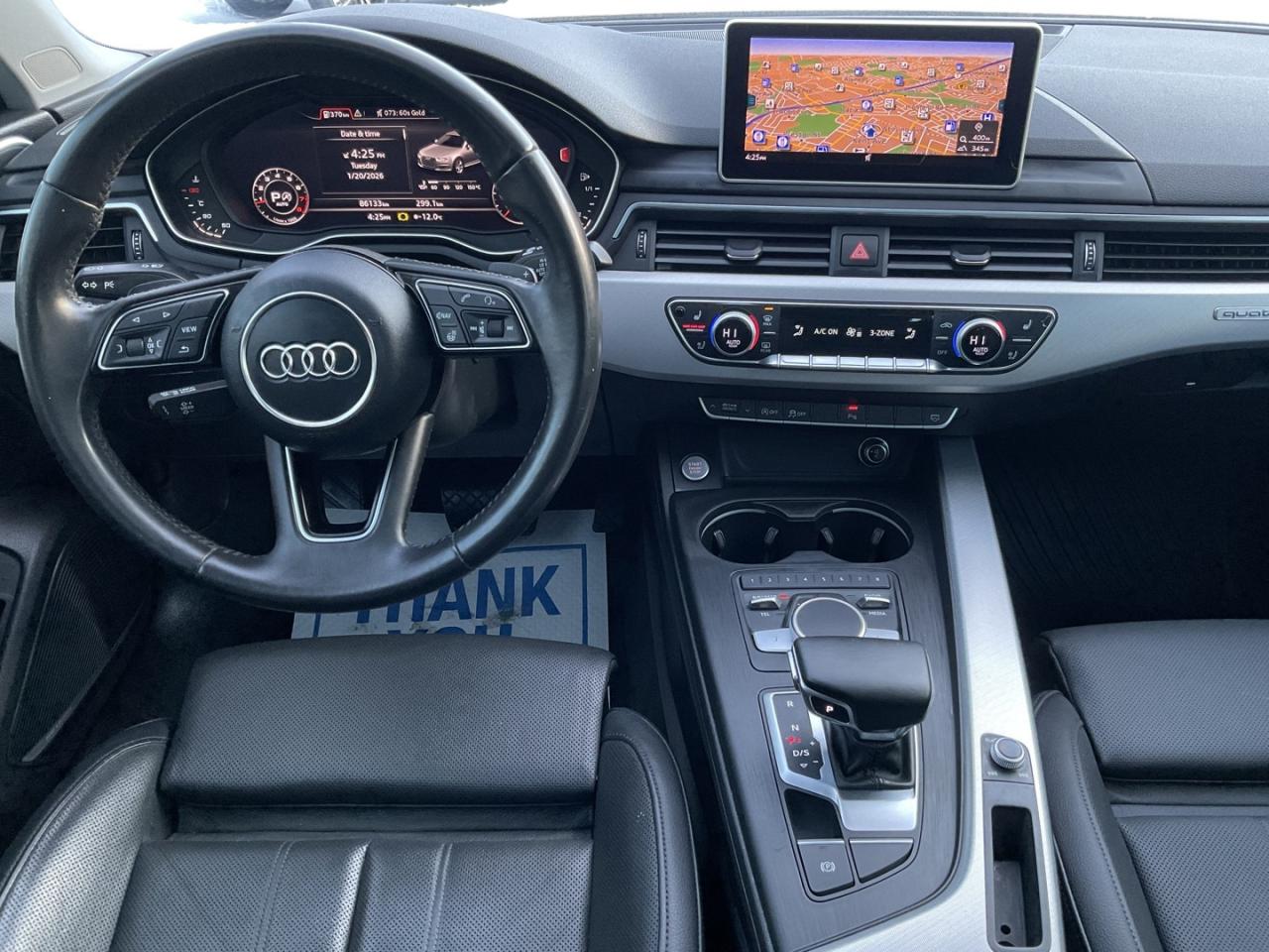 2017 Audi A4 Technik Quattro Sedan - B&O AUDIO! LTHR! NAV! 360 Photo