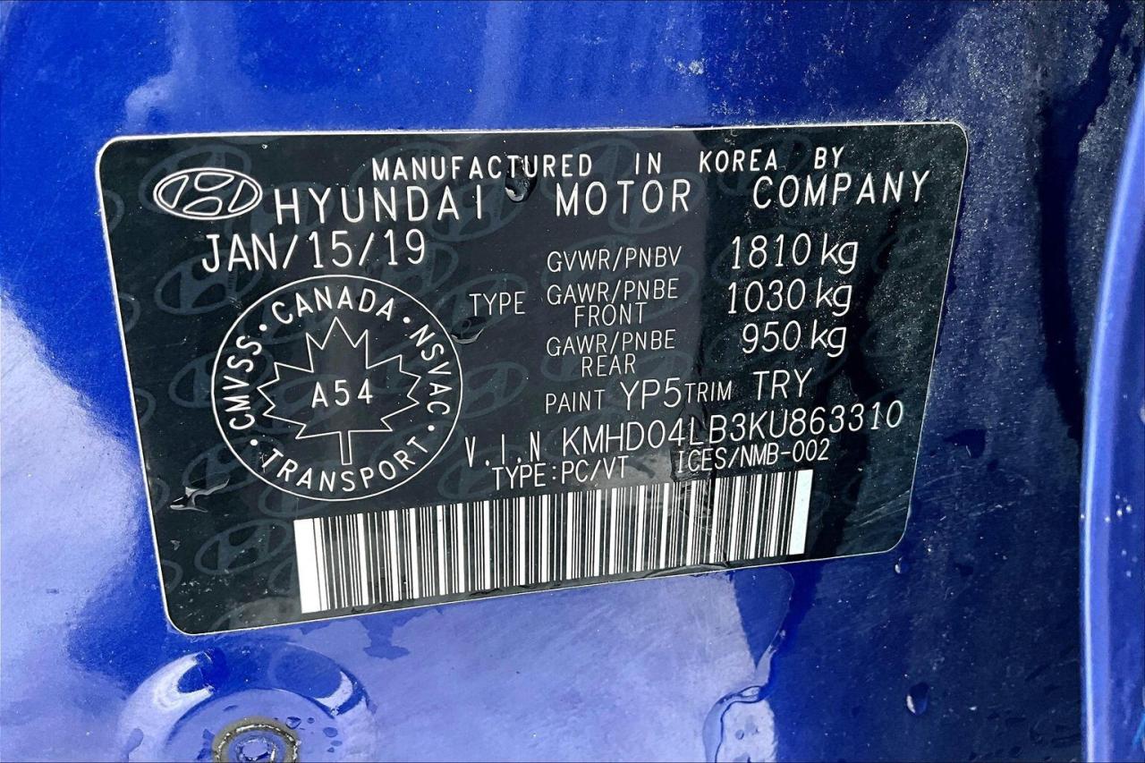 2019 Hyundai Elantra SPORT MANUAL   TURBO   HEATED SEAT/STEER   CARPLAY Photo