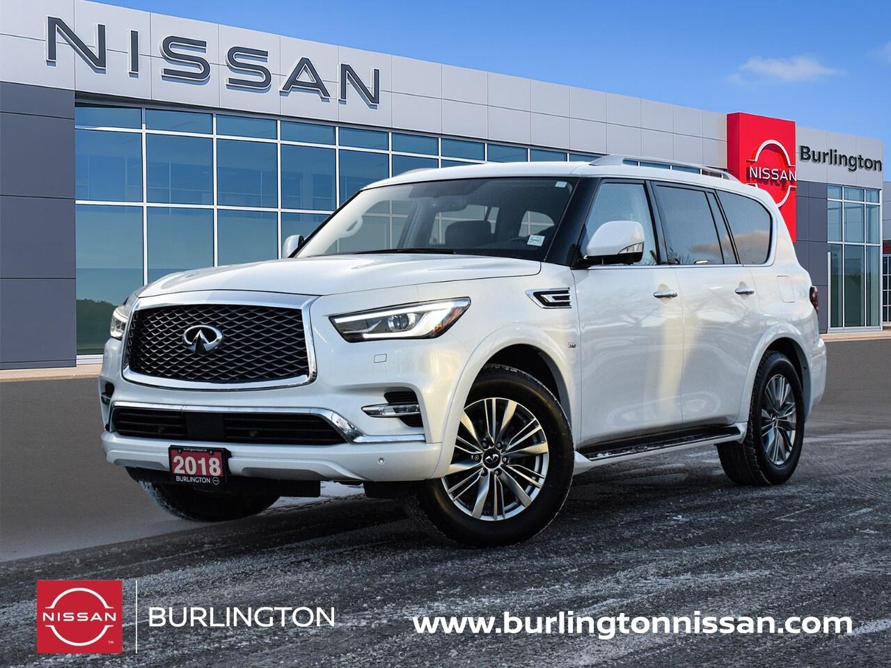 2018 Infiniti QX80 LUXE, REAR DVD, 8 PASSENGER, GREAT CONDITION Photo0