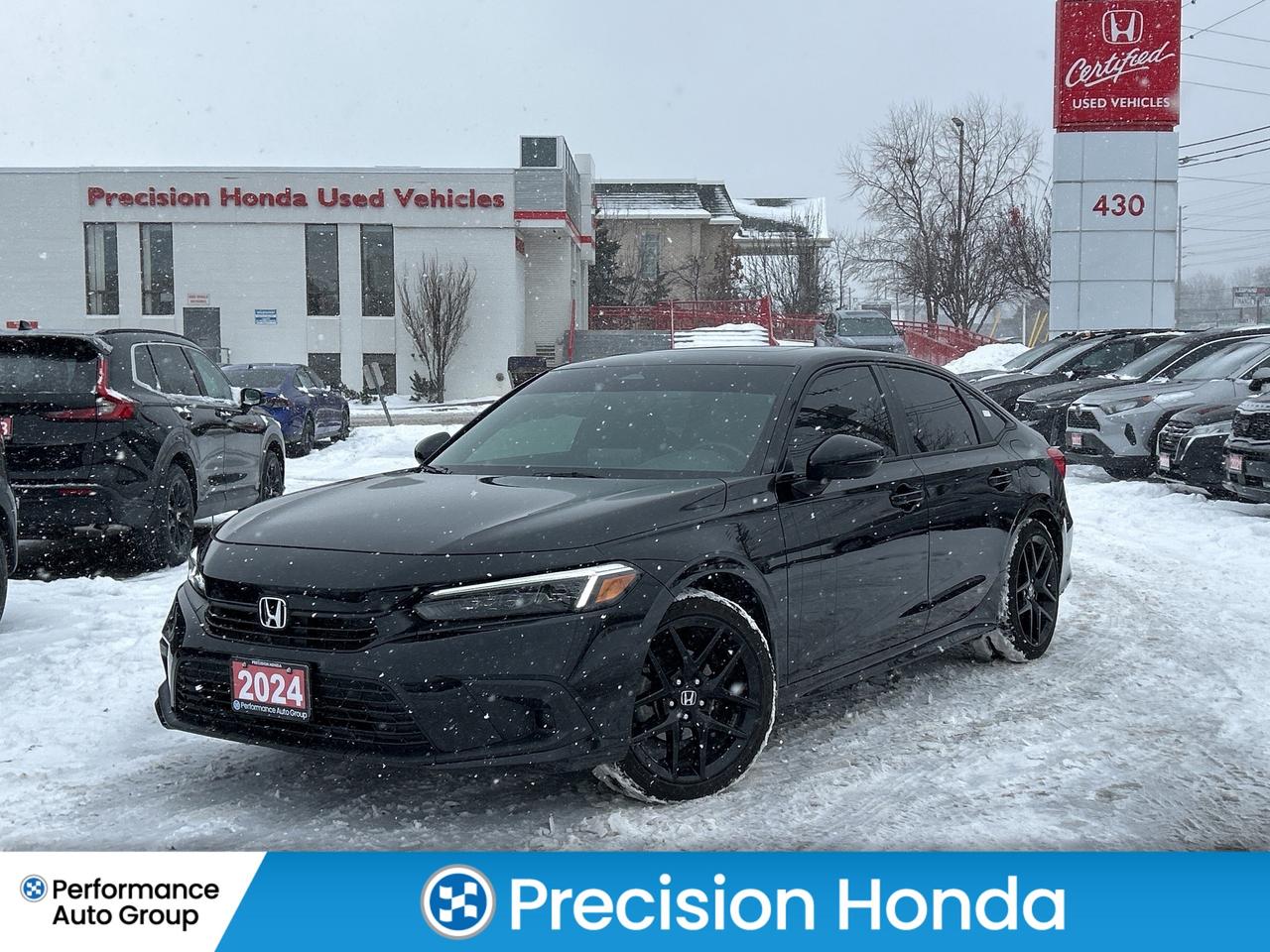 2024 Honda Civic Sedan Sport CarPlay Rear Cam Sunroof Heated Seats Photo0