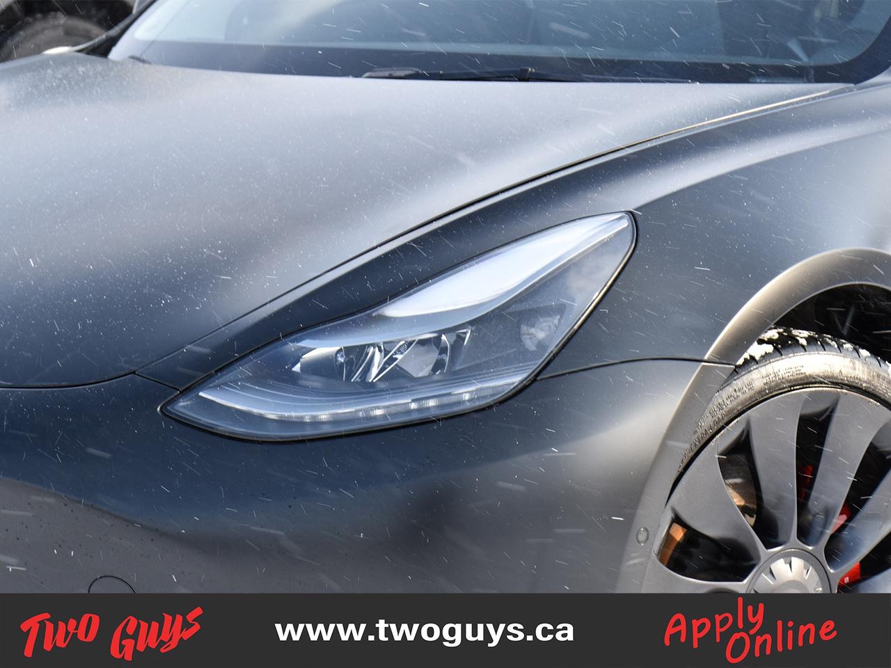2022 Tesla Model 3 Performance AWD   Matte Wrap   Black Lthr Photo2