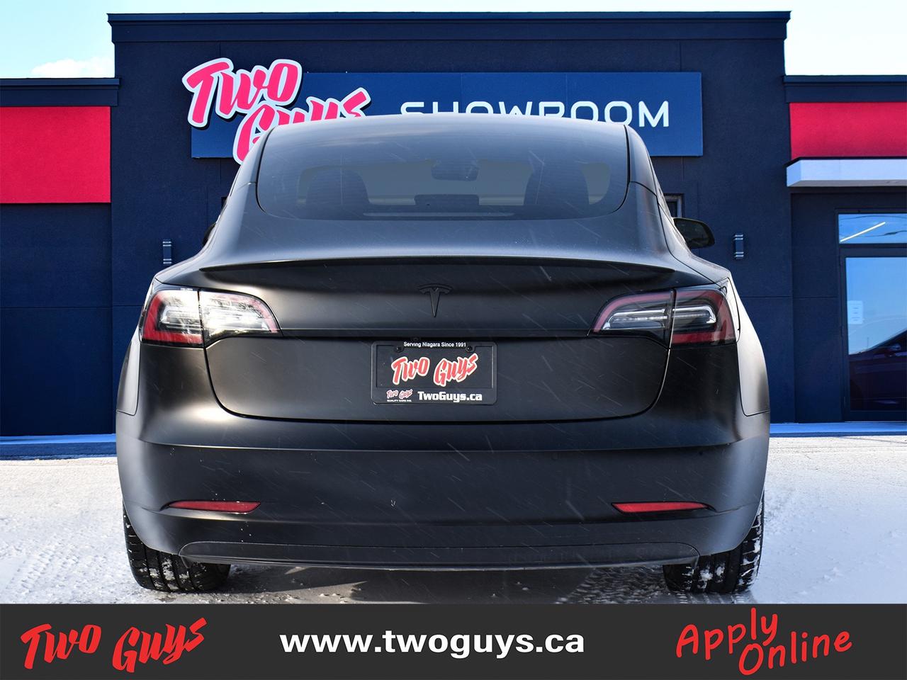 2022 Tesla Model 3 Performance AWD   Matte Wrap   Black Lthr Photo