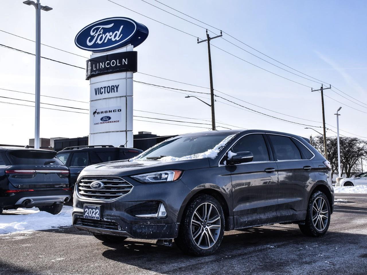 2022 Ford Edge Titanium Panoramic Sunroof   Heated Leather Seats Photo