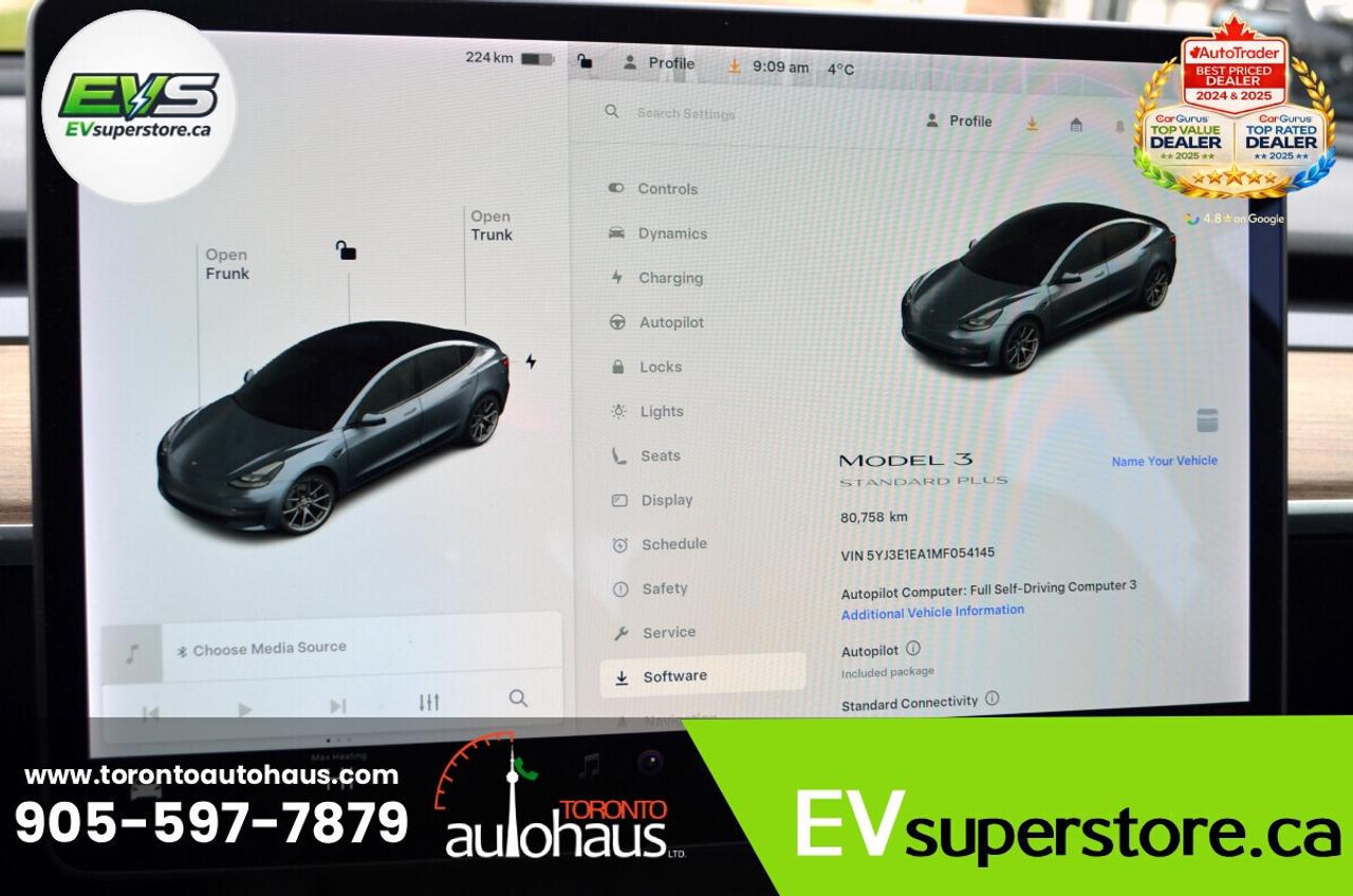 2021 Tesla Model 3 SR+ I OVER 100 TESLAS I EVSUPERSTORE.CA Photo