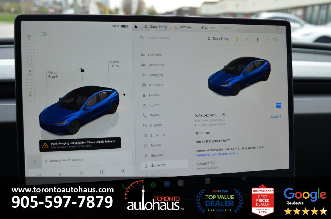 2025 Tesla Model 3 WHITE INT I AWD I OVER 100 TESLAS EVSUPERSTORE.CA Photo