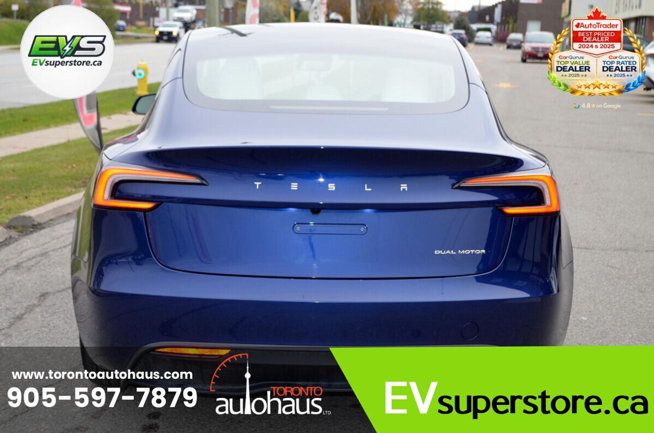 2025 Tesla Model 3 WHITE INT I AWD I OVER 100 TESLAS EVSUPERSTORE.CA Photo4