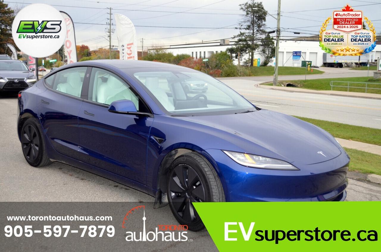 2025 Tesla Model 3 WHITE INT I AWD I OVER 100 TESLAS EVSUPERSTORE.CA Photo