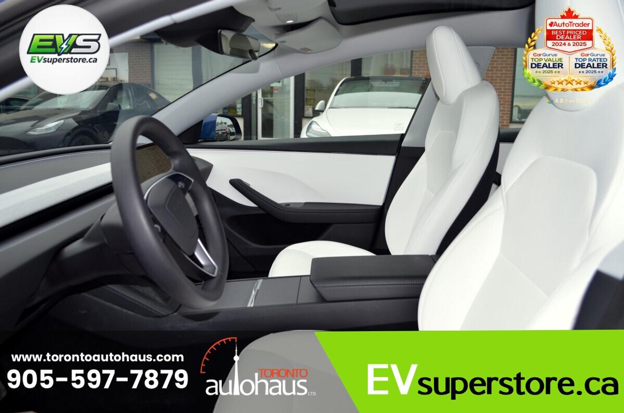 2025 Tesla Model 3 WHITE INT I AWD I OVER 100 TESLAS EVSUPERSTORE.CA Photo