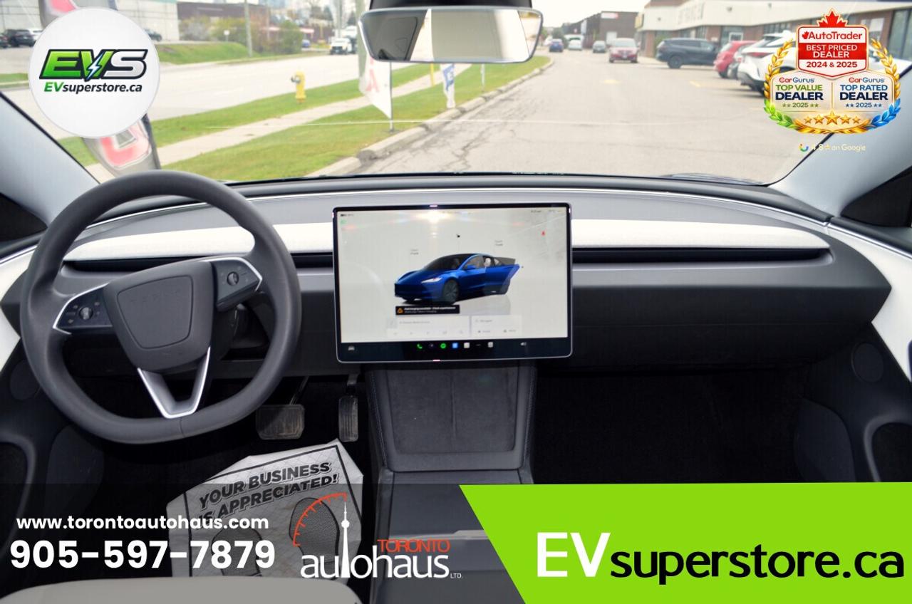 2025 Tesla Model 3 WHITE INT I AWD I OVER 100 TESLAS EVSUPERSTORE.CA Photo