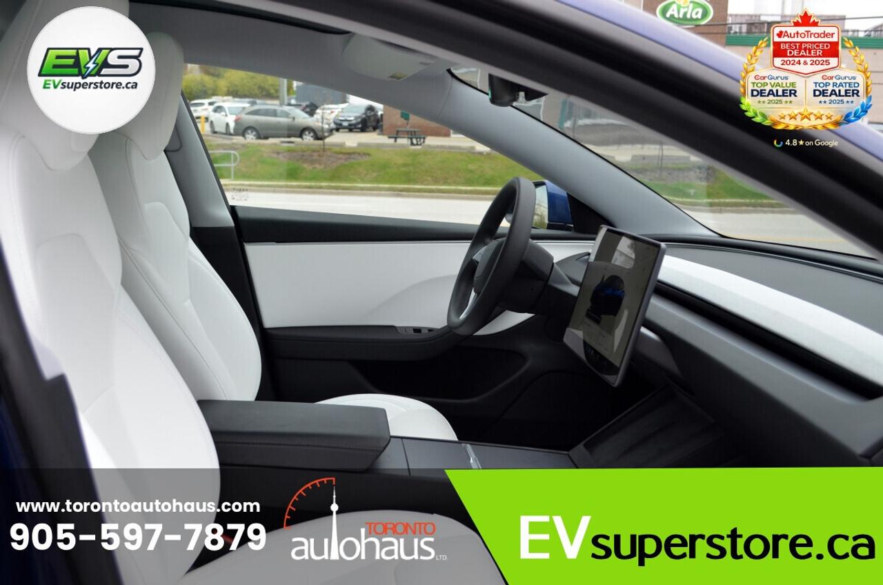2025 Tesla Model 3 WHITE INT I AWD I OVER 100 TESLAS EVSUPERSTORE.CA Photo