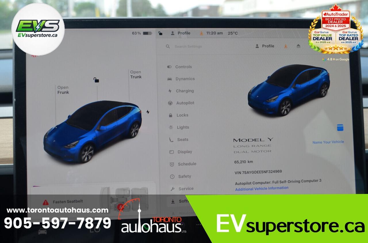 2022 Tesla Model Y LR AWD I OVER 100 TESLAS EVSUPERSTORE.CA Photo