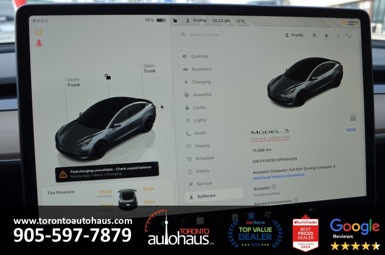 2023 Tesla Model 3 PERFORMANCE AWD I EVSUPERSTORE.CA Photo