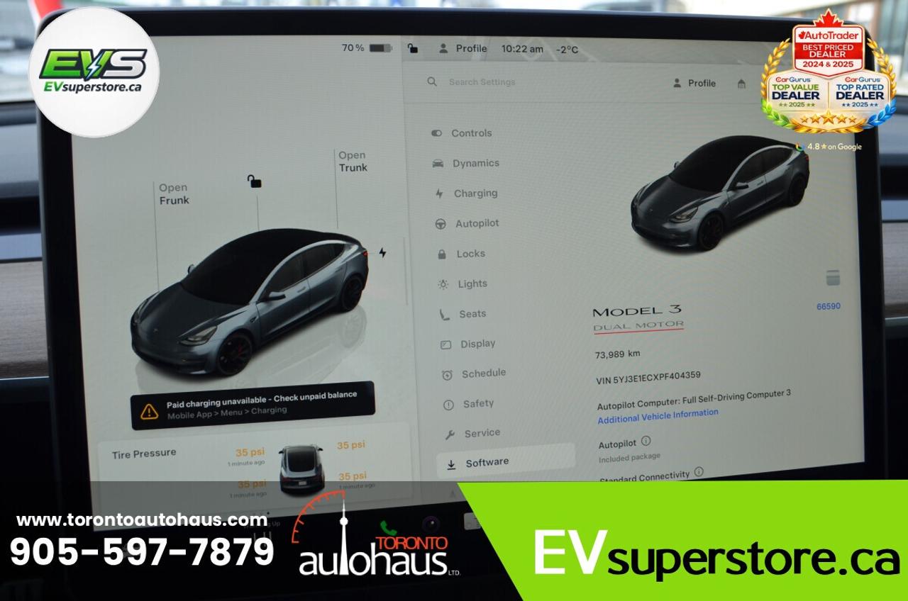 2023 Tesla Model 3 PERFORMANCE AWD I EVSUPERSTORE.CA Photo