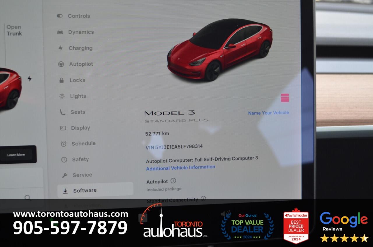 2020 Tesla Model 3 SR+ I OVER 100 TESLAS I EVSUPERSTORE.CA Photo