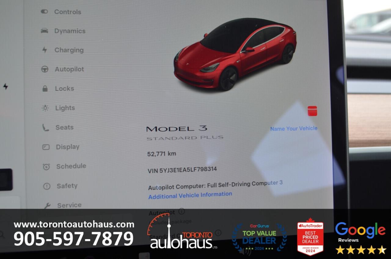 2020 Tesla Model 3 SR+ I OVER 100 TESLAS I EVSUPERSTORE.CA Photo