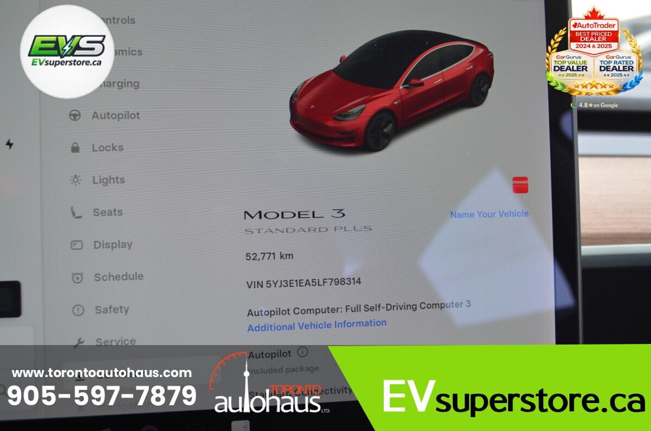 2020 Tesla Model 3 SR+ I OVER 100 TESLAS I EVSUPERSTORE.CA Photo