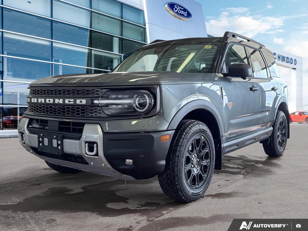 The 2026 Ford Bronco Sport Badlands in Carbonized Grey Metallic is built for those who demand genuine capability without sacrificing everyday comfort. With the 400A package, 2.0L EcoBoost engine, Tech Package, and Power Moonroof all included  and priced as a clearance unit  this is a rare opportunity to get a fully loaded trail-ready SUV at exceptional value.

- Clearance-priced new 2026 Badlands trim with 400A package  fully loaded at a reduced cost
- 2.0L 4-cylinder engine with 4WD and automatic transmission for confident on- and off-road performance
- Power Moonroof for open-air driving on the trails or the commute
- Adaptive Cruise Control with Stop-and-Go for relaxed highway driving
- Heated leatherette steering wheel and voice-activated dual-zone automatic climate control
- Comprehensive safety suite including BLIS Blind Spot, Lane Centering, Driver Monitoring Alert, Aerial View Camera System, and Evasion Assist
- Front and rear parking sensors plus Reverse Brake Assist for confident maneuvering
- Hill Descent Control, Hill Hold, and Class II tow package for weekend adventure readiness

Stop by Birchwood Ford to see this Bronco Sport Badlands in person, or visit birchwoodford.ca to reserve it, start your purchase online, or book a test drive. Our team is ready to answer any questions and make the process as straightforward as possible  whether you come in or shop from home.
Birchwood Ford is your choice for New Ford vehicles in Winnipeg. 

At Birchwood Ford, we hold ourselves to the highest standard. Our number one focus is customer satisfaction which has awarded us the Ford of Canadas Presidents Award for 5 consecutive years. This honour is presented to Ford dealers that have proven outstanding results in Sales and Customer Service Excellence.

Are you a newcomer to Canada, recent graduate, first time car buyer or physically challenged? Ask us about our exclusive rebates and how they may apply to you.
 
Interested in seeing/hearing more? Book a test drive or give us a call at (204) 661-9555 and we can help you with whatever you need!

Dealer permit #4454
Dealer permit #4454
