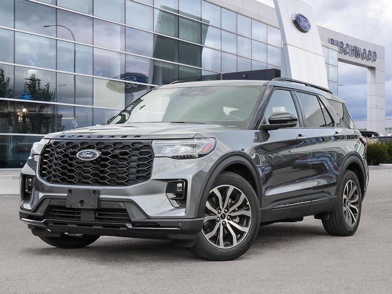 Experience the future of SUVs with the 2026 Ford Explorer ST-Line! This cutting-edge vehicle combines power, efficiency, and advanced technology to deliver an unparalleled driving experience.

Key Features:
- 2.3L 4-cylinder engine with 4WD for optimal performance
- Impressive fuel economy: 8.7L/100km highway, 11.5L/100km city
- Integrated Navigation System with Voice Activation
- Heated Leather Steering Wheel for ultimate comfort
- BLIS (Blind Spot Information System) for enhanced safety
- Collision Mitigation-Front and Evasion Assist
- Aerial View Camera System for effortless parking
- Power Liftgate for convenient cargo access

Dont miss your chance to own this state-of-the-art Explorer. Reserve yours today at Birchwood Ford or contact us to schedule a test drive. Experience the future of automotive technology firsthand and discover why the 2026 Ford Explorer ST-Line is the perfect choice for tech-savvy drivers who demand the best in performance and safety.
Birchwood Ford is your choice for New Ford vehicles in Winnipeg. 

At Birchwood Ford, we hold ourselves to the highest standard. Our number one focus is customer satisfaction which has awarded us the Ford of Canadas Presidents Award for 5 consecutive years. This honour is presented to Ford dealers that have proven outstanding results in Sales and Customer Service Excellence.

Are you a newcomer to Canada, recent graduate, first time car buyer or physically challenged? Ask us about our exclusive rebates and how they may apply to you.
 
Interested in seeing/hearing more? Book a test drive or give us a call at (204) 661-9555 and we can help you with whatever you need!

Dealer permit #4454
Dealer permit #4454