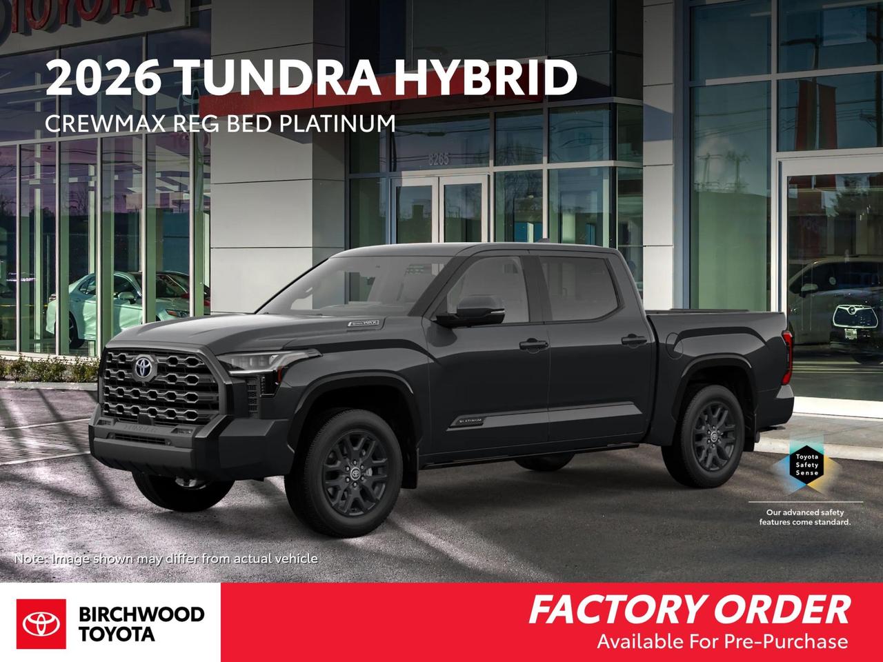 Experience is Everything at Birchwood Toyota! Our mission is to provide the most transparent and efficient sales process for our customers. We strive to provide the best service possible, whether you visit us in person, shop our website, or take advantage of our buy from home program.

Find out what FACTORY INCENTIVES or BIRCHWOOD PROMOTIONS may apply to the vehicle youre interested in driving. Call now! 204-889-3700. 

This vehicle qualifies for Birchwood Toyota Shield, which includes:

Guardian Protection:
- Cosmetic Wheel Protection
- Paintless Dent Repair
- Key/Remote Replacement


Vehicle may not be exactly as shown.

Dealer Permit #0025
Dealer permit #0025