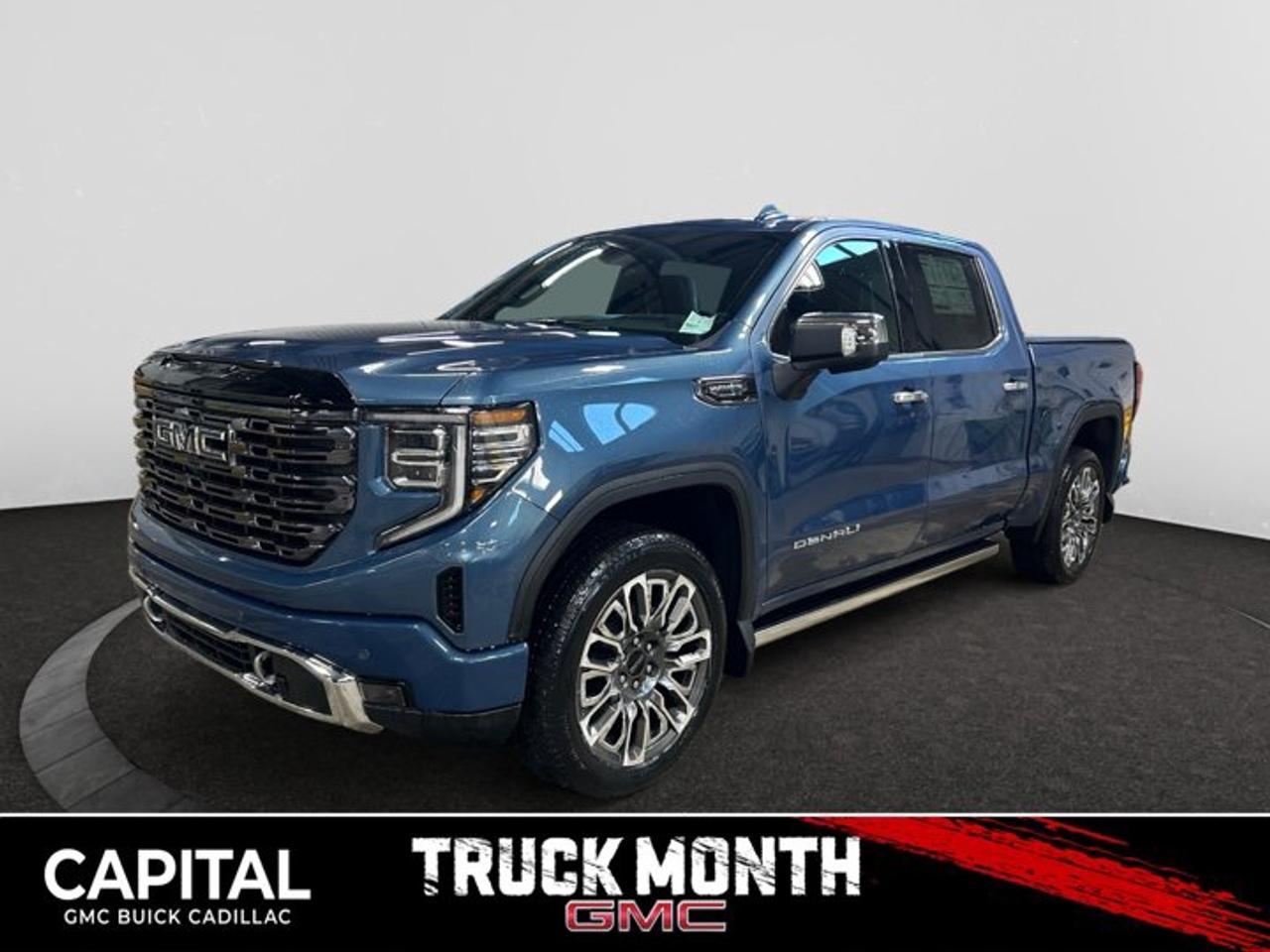 This 2026 GMC Sierra 1500 in Downpour Metallic is equipped with 4WD and Turbocharged Diesel I6 3.0L/183 engine.The Next Generation Sierra redefines what it means to drive a pickup. The redesigned for 2019 Sierra 1500 boasts all-new proportions with a larger cargo box and cabin. It also shaves weight over the 2018 model through the use of a lighter boxed steel frame and extensive use of aluminum in the hood, tailgate, and doors.To help improve the hitching and towing experience, the available ProGrade Trailering System combines intelligent technologies to offer an in-vehicle Trailering App, a companion to trailering features in the myGMC app and multiple high-definition camera views.GMC has altered the pickup landscape with groundbreaking innovation that includes features such as available Rear Camera Mirror and available Multicolour Heads-Up Display that puts key vehicle information low on the windshield. Innovative safety features such as HD Surround Vision and Lane Change Alert with Side Blind Zone alert will also help you feel confident and in control in the Next Generation Seirra.Key features of the Sierra Denali include: Taller stance and more dominant presence, GMC MultiPro Tailgate, Adaptive Rice Control, Authentic perforated Forge leather-appointed seating and open-pore ash wood trim, Available Head-Up Display and HD Rear Camera Mirror, and Available 420 hp 6.2L V8 with 10-speed automatic transmission.Check out this vehicles pictures, features, options and specs, and let us know if you have any questions. Helping find the perfect vehicle FOR YOU is our only priority.P.S...Sometimes texting is easier. Text (or call) 306-801-9090 for fast answers at your fingertips!Dealer License #914248Disclaimer: All prices are plus taxes & fees. See dealer for Details. Dealer Permit # 914248 See dealer for Details.