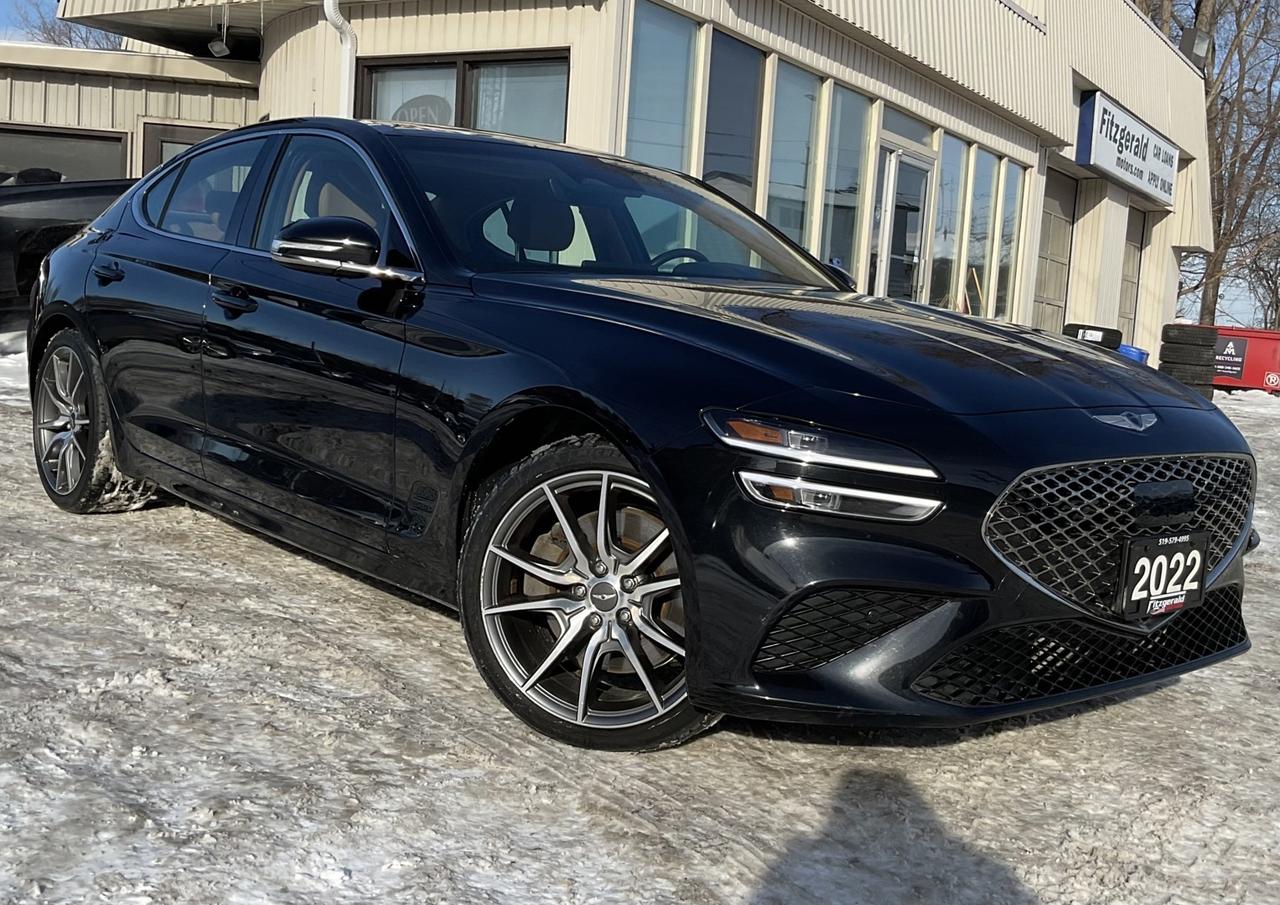 2022 Genesis G70 3.3T ADVANCED - LTHR! NAV! BACK-UP CAM! BSM! HUD! Photo