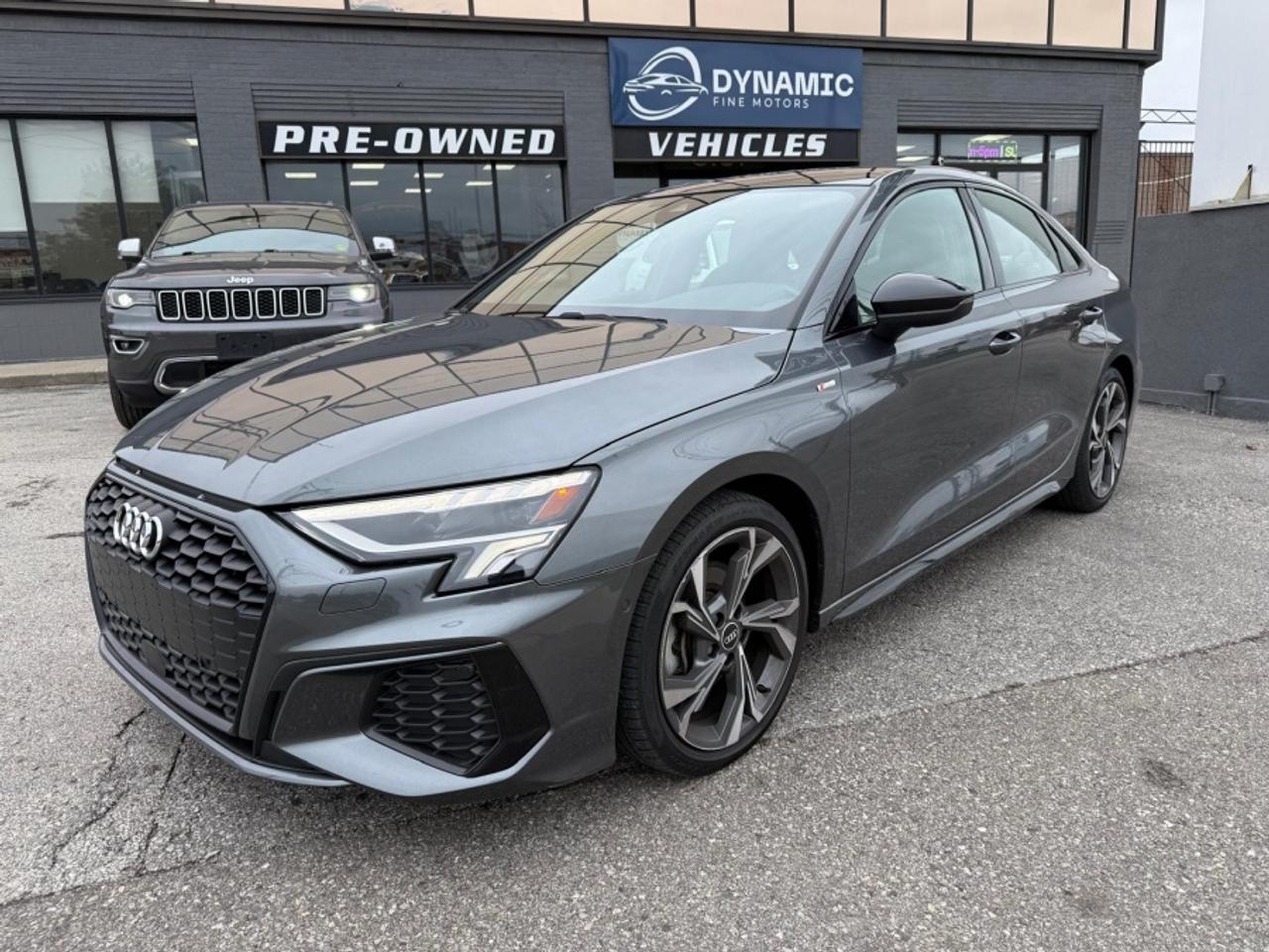 Gorgeous 2022 Audi A3 Technik comes fully equipped with AWD quattro, bang & olufsen sound system, sunroof, navi, rear camera, blindspots, and so much more!<br><br>Tax and Licensing Fees are EXTRA!<br>This vehicle can be certified for an additional $799.  <br>If not Certified, then as per OMVIC Regulations the vehicle is deemed un-fit, not drivable and not Certified.<br><br>5161 Steeles Ave W, North York<br>Open Monday-Saturday<br>dynamicfinemotors.ca<br>Call or text 437-561-2890