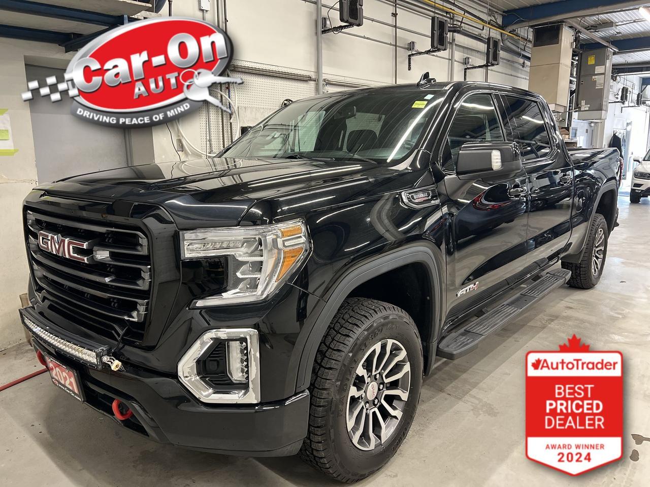 LOADED AT4 CREW CAB 4X4 W/ 3.0L DURAMAX TURBO DIESEL!! Leather, Android Auto/ Apple CarPlay, heated/cooled front & heated rear seats, heated steering, remote start, 18-inch alloys, backup camera, tonneau cover, tow package w/ integrated trailer brake controller, 400w AC Outlet, 5-foot 9-inch box w/ spray-in bedliner & bed lights, tailgate box step, running boards, dual-zone climate controller, keyless entry w/ push start, power driver & passenger seats, power mirrors, power windows, power locks, automatic headlight, cruise control, Bluetooth and Sirius XM!!*This car was used as a previous daily rental*