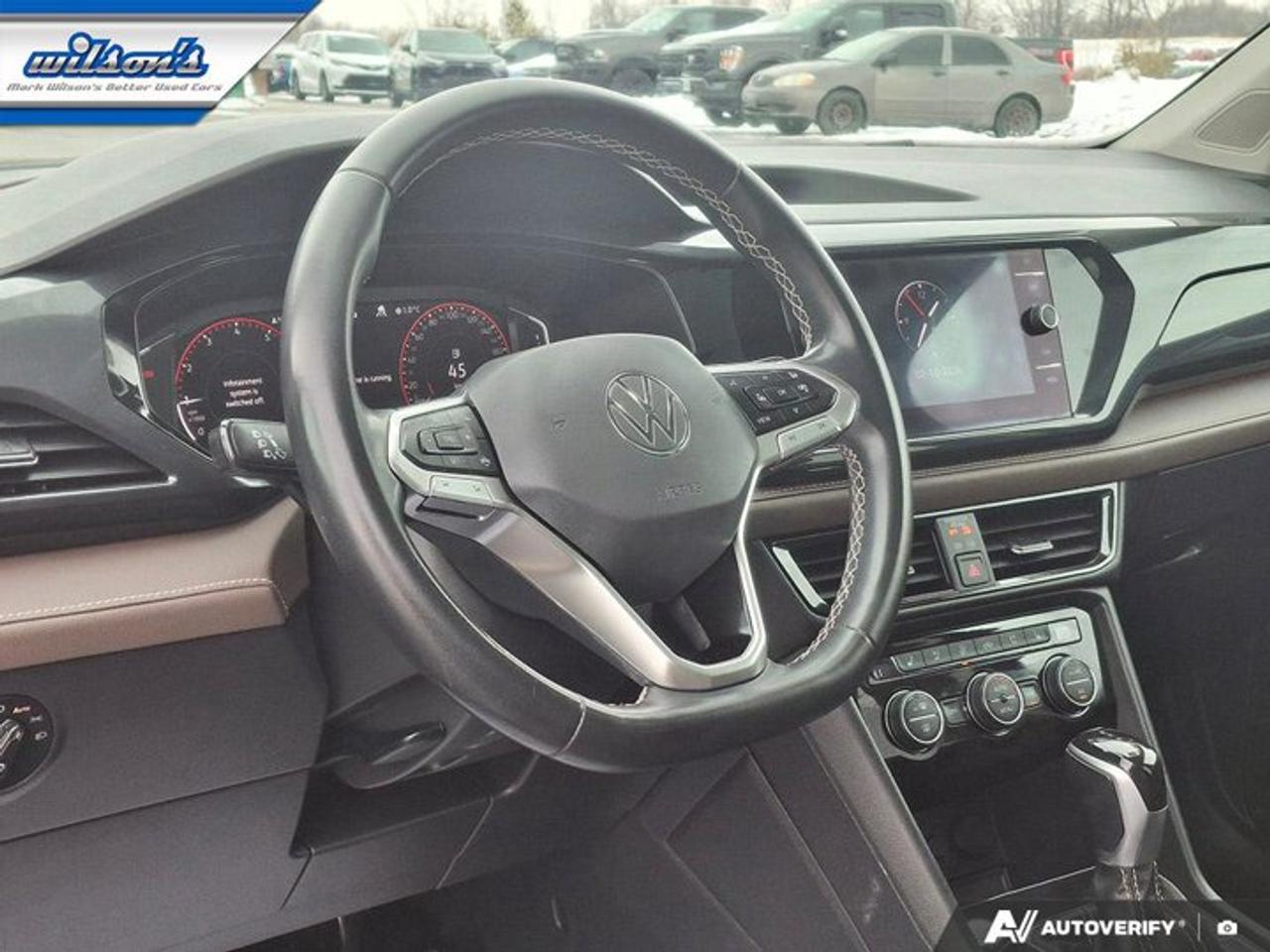 2022 Volkswagen Taos Highline 4Motion AWD | Leather | Pano Roof | Heated Seats + Steering | Beats Audio | and More ! Photo