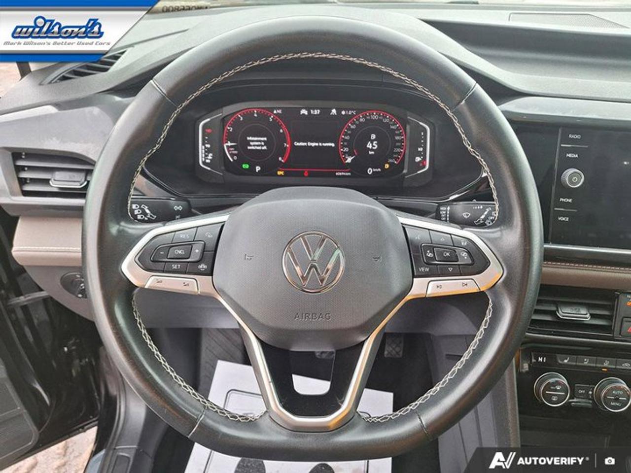 2022 Volkswagen Taos Highline 4Motion AWD | Leather | Pano Roof | Heated Seats + Steering | Beats Audio | and More ! Photo