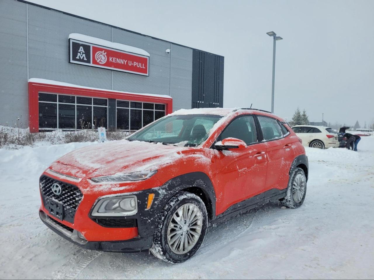 2020 Hyundai Kona in Sunset Orange. The vehicle has run around 206,162km and runs and drives okay with no check engine light. The vehicle is sold as is and may require additional work. We do not perform mechanical checks or provide safety inspections.