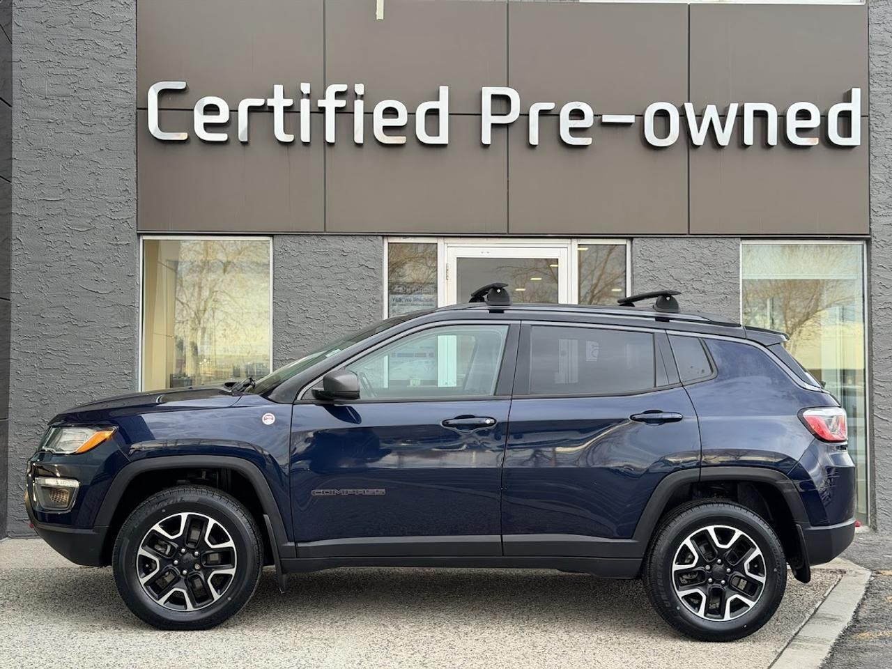This Jeep Compass Trailhawk comes loaded with a reliable and responsive 2.4L motor, automatic transmission, a rugged 4X4 system, heated leather / cloth seats, 17-inch alloy wheels, heated leather wrapped steering wheel, back-up camera, dual-zone automatic climate control, factory remote starter, proximity key with push start, 7-inch screen with APPLE CARPLAY / ANDROID AUTO, off-road suspension, skid plates and much more!!!