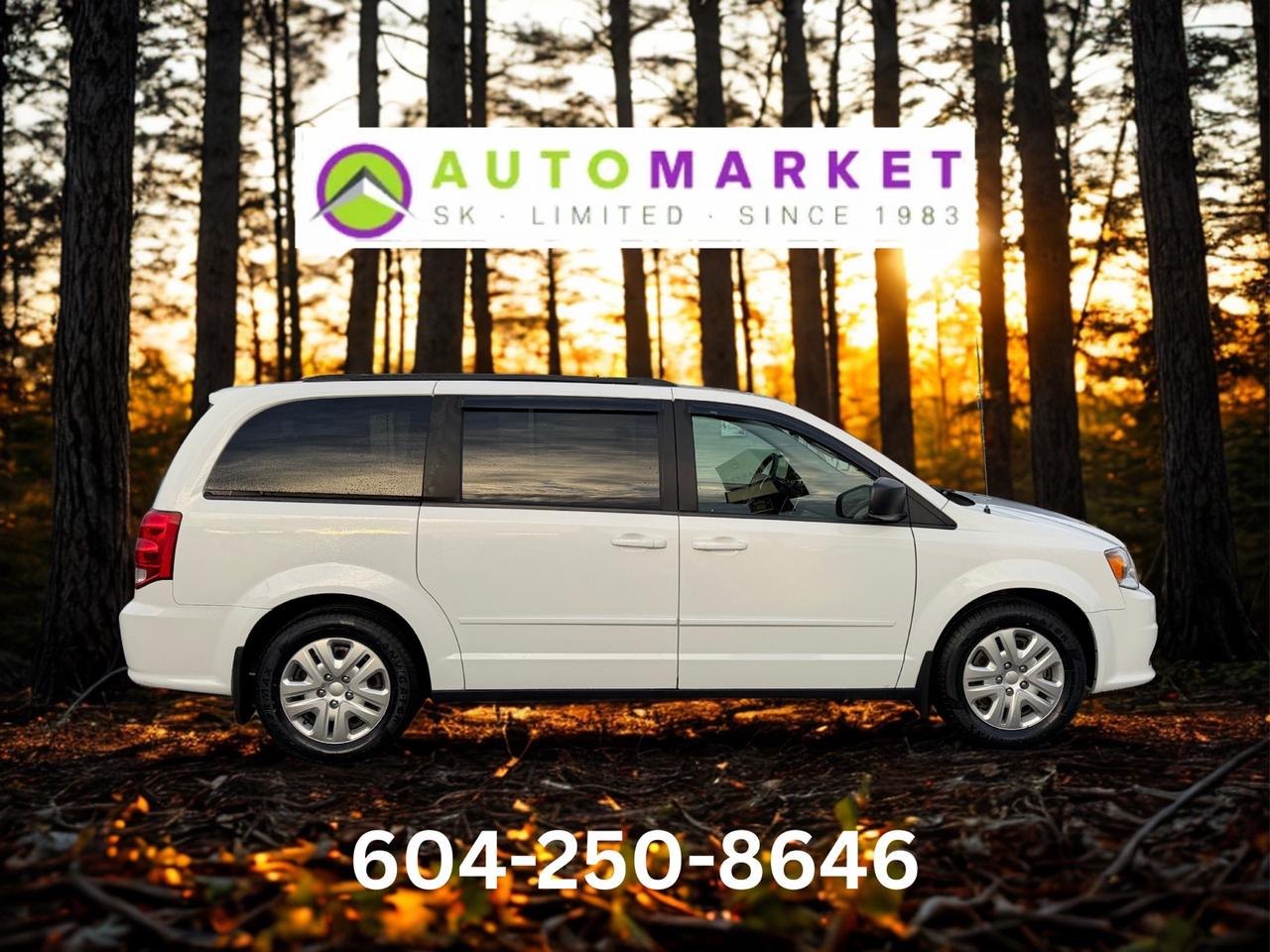 CALL OR TEXT KARL @ 6-0-4-2-5-0-8-6-4-6 FOR INFO & TO CONFIRM WHICH LOCATION.<br /><br />NICE GRAND CARAVAN SE WITH FULL STOW AND GO SEATING. THROUGH THE SHOP, FULLY INSPECTED AND READY TO GO. 4 BRAND NEW TIRES! BRAKES HAVE 70% REMAINING FRONT AND REAR! IT'S READY TO GO!<br /><br />2 LOCATIONS TO SERVE YOU, BE SURE TO CALL FIRST TO CONFIRM WHERE THE VEHICLE IS.<br /><br />We are a family owned and operated business for 40 years. Since 1983 we have been committed to offering outstanding vehicles backed by exceptional customer service, now and in the future. Whatever your specific needs may be, we will custom tailor your purchase exactly how you want or need it to be. All you have to do is give us a call and we will happily walk you through all the steps with no stress and no pressure.<br /><br />&nbsp; &nbsp; &nbsp; &nbsp; &nbsp; &nbsp; &nbsp; &nbsp; &nbsp; &nbsp; &nbsp; &nbsp; &nbsp; &nbsp; &nbsp; &nbsp; &nbsp; &nbsp; &nbsp; &nbsp; &nbsp; &nbsp; WE ARE THE HOUSE OF YES!<br /><br />ADDITIONAL BENEFITS WHEN BUYING FROM SK AUTOMARKET:<br /><br />-ON SITE FINANCING THROUGH OUR 17 AFFILIATED BANKS AND VEHICLE &nbsp;&nbsp;&nbsp;&nbsp;&nbsp;&nbsp;&nbsp;&nbsp;&nbsp;&nbsp;&nbsp;&nbsp;&nbsp;&nbsp;&nbsp;&nbsp;&nbsp;&nbsp;&nbsp;&nbsp;&nbsp;&nbsp;&nbsp;&nbsp;&nbsp;&nbsp;&nbsp;&nbsp;&nbsp;&nbsp;&nbsp;&nbsp;&nbsp;&nbsp;&nbsp;&nbsp;&nbsp;&nbsp;&nbsp;&nbsp;&nbsp;&nbsp;&nbsp;&nbsp;&nbsp;&nbsp;&nbsp;&nbsp;&nbsp;&nbsp;&nbsp;&nbsp;&nbsp;&nbsp;&nbsp;&nbsp;&nbsp;&nbsp;&nbsp;&nbsp;&nbsp;&nbsp;&nbsp;&nbsp;&nbsp;&nbsp;&nbsp;&nbsp;&nbsp;&nbsp;&nbsp;&nbsp;&nbsp;&nbsp;&nbsp;&nbsp;&nbsp;&nbsp;&nbsp;&nbsp;&nbsp;&nbsp;&nbsp;&nbsp;&nbsp;&nbsp;&nbsp;&nbsp;&nbsp;&nbsp;&nbsp;&nbsp;&nbsp;&nbsp;&nbsp;&nbsp;&nbsp;&nbsp;&nbsp;&nbsp;&nbsp;&nbsp;&nbsp;&nbsp;&nbsp;&nbsp;&nbsp;&nbsp;&nbsp;&nbsp;&nbsp;&nbsp;&nbsp;&nbsp;&nbsp;&nbsp;&nbsp;FINANCE COMPANIES.<br />-IN HOUSE LEASE TO OWN PROGRAM.<br />-EVERY VEHICLE HAS UNDERGONE A 120 POINT COMPREHENSIVE INSPECTION.<br />-EVERY PURCHASE INCLUDES A FREE POWERTRAIN WARRANTY.<br />-EVERY VEHICLE INCLUDES A CARFAX AND ICBC DAMAGE REPORT.<br />-EVERY VEHICLE IS GUARANTEED LIEN FREE.<br />-DISCOUNTED RATES ON PARTS AND SERVICE FOR YOUR NEW CAR AND ANY OTHER&nbsp; &nbsp;FAMILY CARS THAT NEED WORK NOW AND IN THE FUTURE.<br />-40 YEARS IN THE VEHICLE SALES INDUSTRY.<br />-A+++ MEMBER OF THE BETTER BUSINESS BUREAU.<br />-RATED&nbsp;TOP DEALER BY CARGURUS 8 YEARS IN A ROW<br />-MEMBER&nbsp;IN GOOD STANDING WITH THE VEHICLE SALES AUTHORITY OF BRITISH&nbsp; &nbsp;COLUMBIA.<br />-MEMBER OF THE AUTOMOTIVE RETAILERS ASSOCIATION.<br />-COMMITTED CONTRIBUTOR TO OUR LOCAL COMMUNITY AND THE RESIDENTS OF BC.<br /> This vehicle has been Fully Inspected, Certified and Qualifies for Our Free Extended Warranty.Don't forget to ask about our Great Finance and Lease Rates. We also have a Options for Buy Here Pay Here and Lease to Own for Good Customers in Bad Situations. 2 locations to help you, White Rock and Langley. Be sure to call before you come to confirm the vehicles location and availability or look us up at www.automarketsales.com. White Rock 604-542-4970 and Langley 604-533-1310. Serving Surrey, Delta, Langley, Richmond, Vancouver, all of BC and western Canada. Financing & leasing available. CALL SK AUTOMARKET LTD. 6045424970. Call us toll-free at 1 877 813-6807. $999 Documentation fee (negotiable) and applicable taxes are in addition to advertised prices. LANGLEY LOCATION DEALER# 40038 S. SURREY LOCATION DEALER #9987