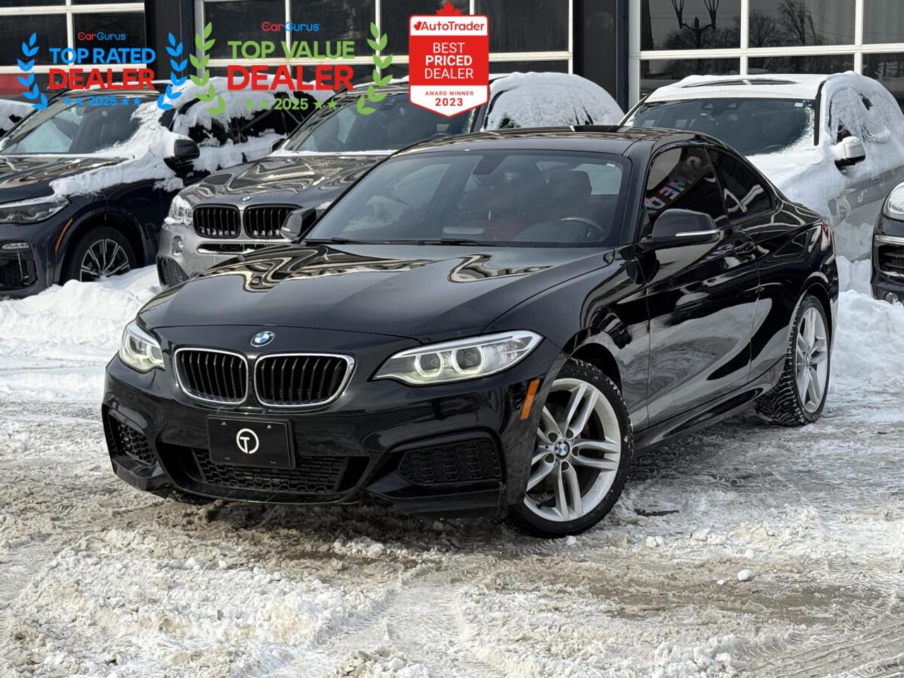 2016 BMW 2-Series //M PKG | RED LEATHER | SUNROOF | HEATED STEERING Photo4