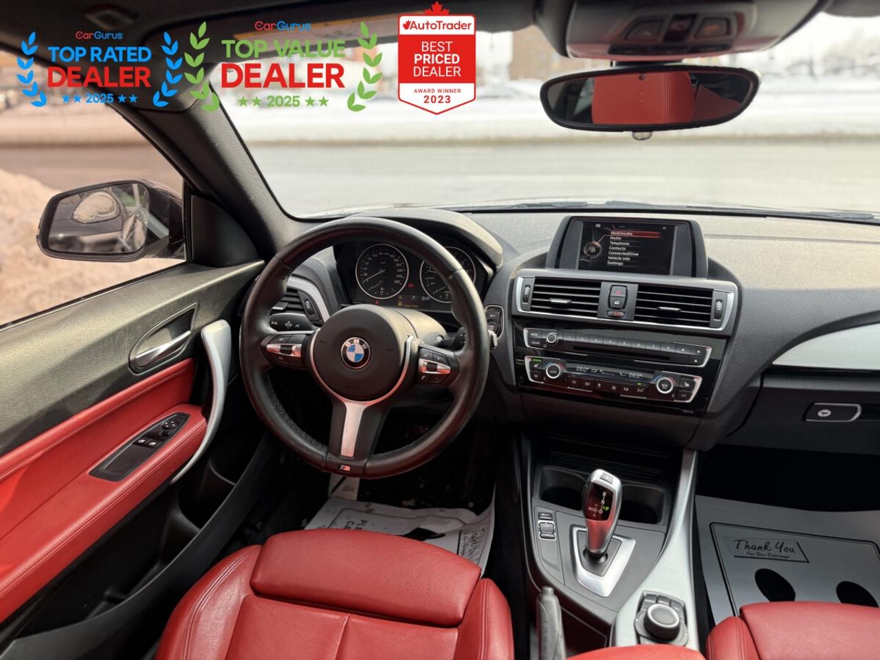 2016 BMW 2-Series //M PKG | RED LEATHER | SUNROOF | HEATED STEERING Photo