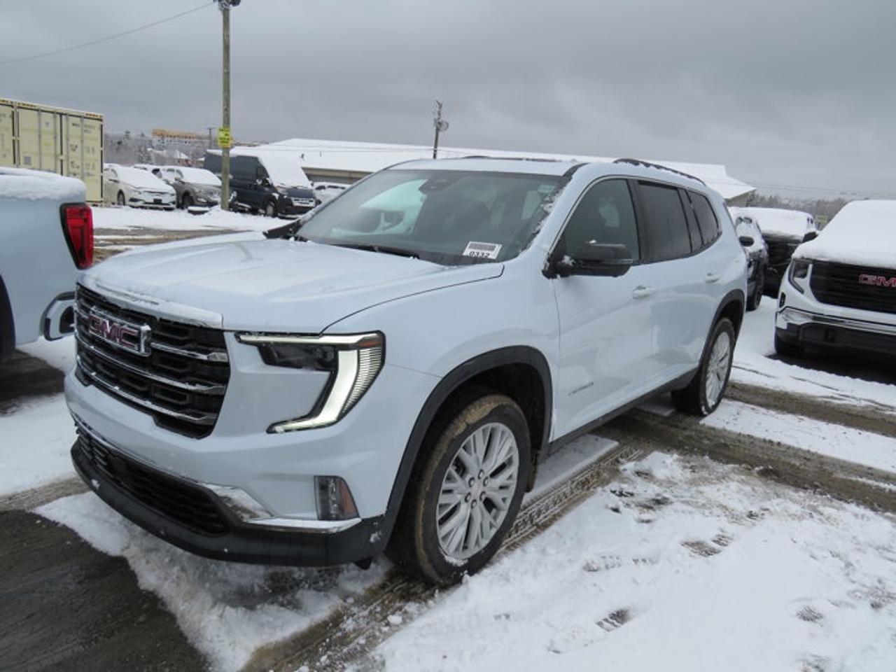 The 2026 GMC Acadia Elevation brings bold SUV capability, modern design, and everyday versatility to drivers in Dartmouth. Finished in White with a Black interior, this Acadia Elevation offers a clean, upscale look with four doors, automatic transmission, and all-wheel drive for confident travel in changing Atlantic Canadian conditions.Power comes from a 2.5-litre gas engine with dual overhead camshaft design, delivering smooth response for commuting, highway driving, and family trips. The panoramic sunroof opens up the cabin with added light and air, while the Head-Up Display helps keep key driving information in clear view.FEATURES OF THE Acadia ElevationWhite exterior with confident SUV presenceBlack interior with clean modern layoutPanoramic sunroof adds open-air cabin feelHead-Up Display supports focused drivingADVANCED SAFETY FEATURESHead-Up Display shows key driving informationAll-wheel drive supports added road confidenceFour-door design improves passenger access easeSolid SUV stance helps everyday visibilityPERFORMANCE AND EFFICIENCY2.5-litre gas engine delivers smooth powerDual overhead camshaft engine design includedAutomatic transmission supports easy daily drivingAll-wheel drive aids traction year-roundCOMFORT AND CONVENIENCEPanoramic sunroof brightens the whole cabinFour doors allow easy family entrySpacious SUV layout suits daily needsBlack interior offers a refined atmosphereTECHNOLOGY AND CONNECTIVITYHead-Up Display keeps data in sightClear driver information for easier monitoringModern cabin layout supports simple useUseful technology enhances everyday driving experienceCARGO SPACESUV shape supports flexible cargo carryingRear area suits groceries and gearFour-door access helps loading conveniencePractical space for busy family lifeWHAT OTHER OWNERS LIKEPanoramic sunroof creates airy cabin feelAll-wheel drive inspires winter driving confidenceSmooth automatic transmission feels easy dailyUseful Head-Up Display aids driver focusThe 2026 GMC Acadia Elevation is a smart choice for drivers who want utility without giving up comfort or style. Its upright SUV design makes it easy to live with every day, whether you are handling school runs, errands, or weekend travel across Nova Scotia.This Acadia Elevation also stands out with a balanced mix of power and practicality. The 2.5-litre gas engine is well suited to a midsize SUV, and the automatic transmission helps deliver a relaxed and composed drive in town or on the highway. With all-wheel drive, this GMC is ready for rain, slush, and snowy roads.Inside, the cabin is designed to feel open and inviting. The panoramic sunroof is a major highlight, bringing more natural light into the interior and making every drive feel more enjoyable. The Black interior adds a sleek, modern touch that pairs well with the crisp White exterior.The Head-Up Display is another premium feature that adds real value to daily driving. By placing key information in the drivers line of sight, it helps reduce distraction and supports a more confident driving experience. It is a feature many drivers quickly appreciate once they use it.For families, commuters, and active drivers alike, this 2026 GMC Acadia Elevation delivers the size, traction, and comfort expected from a modern GMC SUV. It offers a versatile layout, useful technology, and the confidence of all-wheel drive, making it well suited to life in Dartmouth and beyond.This 2026 GMC Acadia Elevations VIN is: 1GKENNKS0TJ247587.