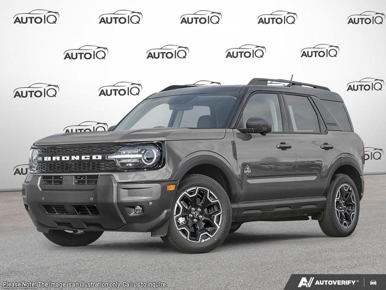 2025 Ford Bronco Sport Outer Banks Equipment Group 300A|CARBONIZED GREY|UNSTOPPABLE CLOTH PLATINUM BLUE|ORDER CODE      300A|1.5L ECO ENG|8-SPD AUTO|OUTER BANKS TECH PKG| Photo0