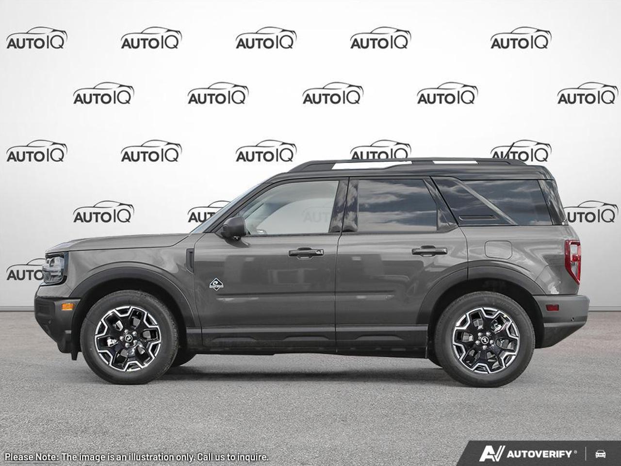 2025 Ford Bronco Sport Outer Banks Equipment Group 300A|CARBONIZED GREY|UNSTOPPABLE CLOTH PLATINUM BLUE|ORDER CODE      300A|1.5L ECO ENG|8-SPD AUTO|OUTER BANKS TECH PKG| Photo