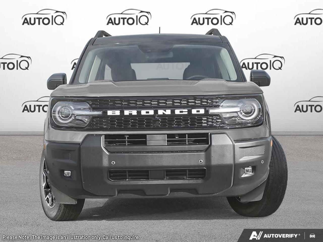 2025 Ford Bronco Sport Outer Banks Equipment Group 300A|CARBONIZED GREY|UNSTOPPABLE CLOTH PLATINUM BLUE|ORDER CODE      300A|1.5L ECO ENG|8-SPD AUTO|OUTER BANKS TECH PKG| Photo