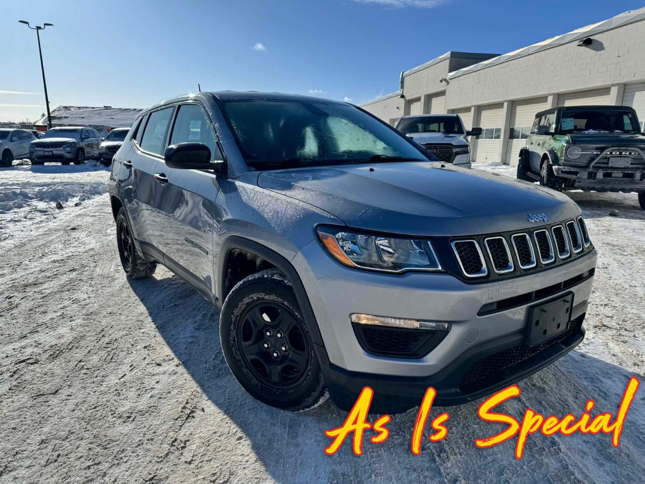 <br><br>
This vehicle is being sold AS IS/AS TRADED and is not represented as being in roadworthy condition, mechanically sound or maintained at any guaranteed level of quality. The vehicle may not be fit for use as a means of transportation and may require substantial repairs at the purchasers expense. It may not be possible to register the vehicle to be driven in its current condition.
<br><br><p>Discover the 2018 Jeep Compass Sport: Where Rugged Capability Meets Urban Sophistication for the Adventurous Canadian Driver</p><p>The 2018 Jeep Compass Sport, with its sleek silver exterior, is a perfect blend of rugged capability and urban sophistication, tailored for those who crave adventure without compromising on style. This subcompact sport utility vehicle is powered by a robust 2.4L 4-cylinder engine, providing a spirited drive that handles both city streets and off-road trails with ease. The 6-speed automatic transmission ensures a smooth and responsive ride, making every journey a pleasure.</p><p>Designed for the modern explorer, the Compass Sport features advanced traction control, offering enhanced stability and confidence on diverse terrains. Whether navigating through snowy Canadian winters or tackling muddy backroads, this vehicle is your reliable companion. The Quick Order Package 21A trim offers a streamlined, no-fuss experience, focusing on what truly matters to the discerning driver.</p><p>Inside, the Jeep Compass Sport offers a spacious and thoughtfully designed interior, perfect for those who value comfort and practicality. With its intuitive layout and high-quality materials, every drive becomes an enjoyable experience. Embrace the spirit of adventure with the 2018 Jeep Compass Sport, a vehicle that seamlessly combines performance, safety, and style for the Canadian driver who demands more from their ride.</p><p></p>&zwnj;