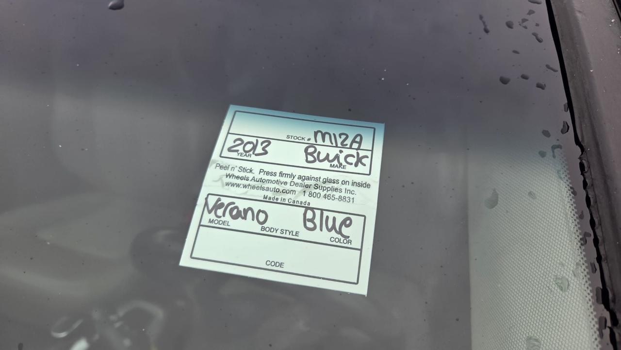 2013 Buick Verano CONVENIENCE, LEATHER, 2 SETS OF WHEEL, AS IS Photo